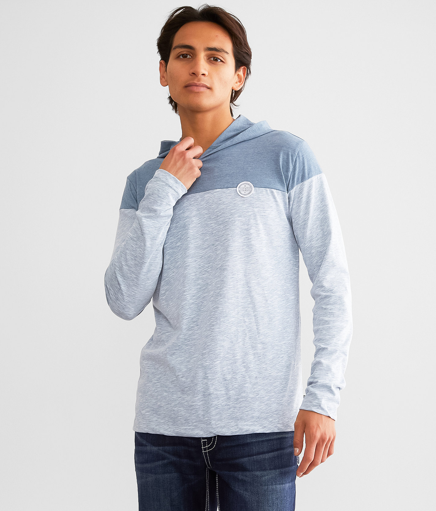 Veece Minimalist Hoodie - Men's Sweatshirts in Slate BLue Dk Teal