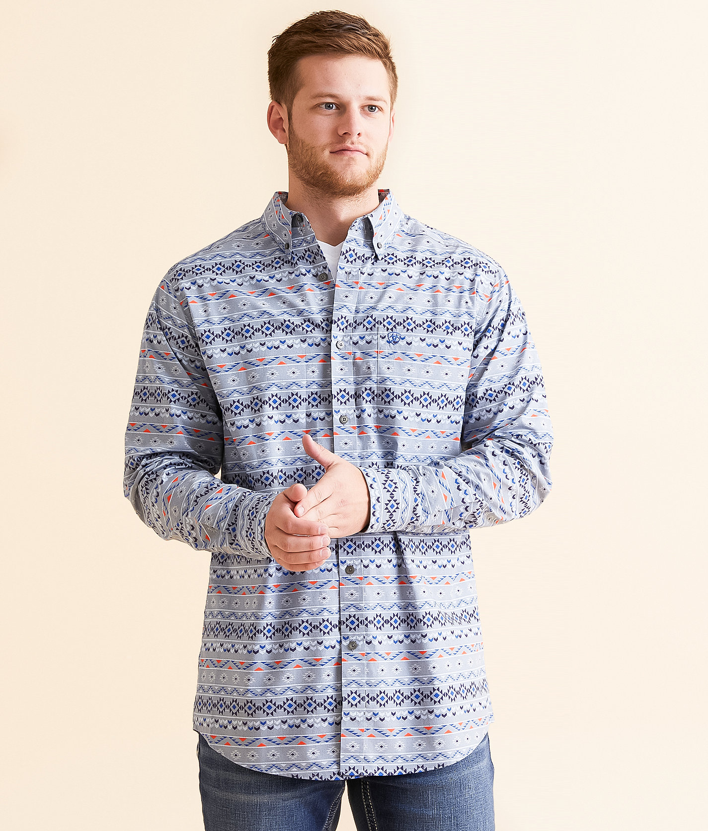 Ariat Richie Shirt - Men's Shirts in Grey