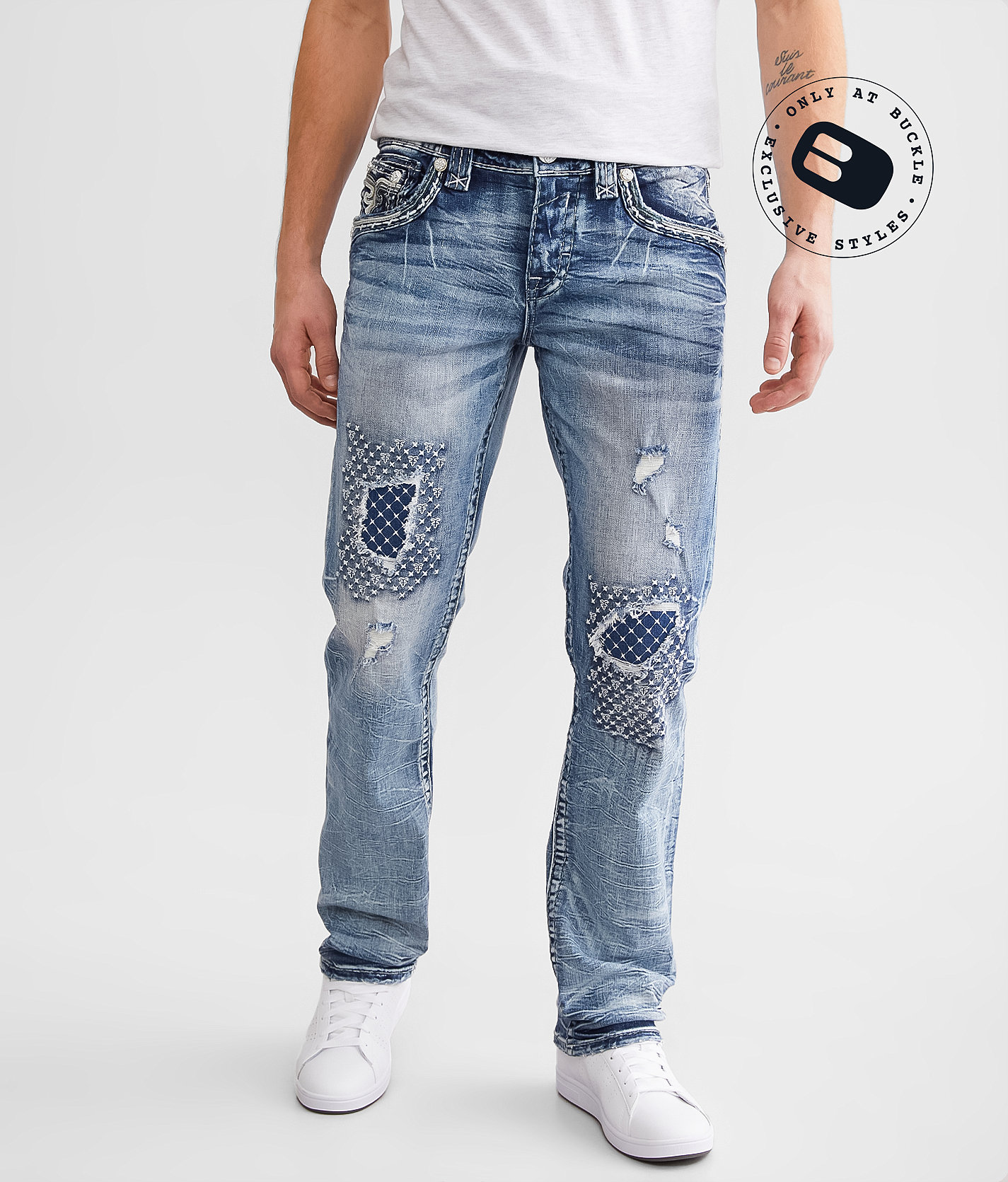 Rock Revival Eithan Straight Stretch Jean - Men's Jeans in Eithan J207