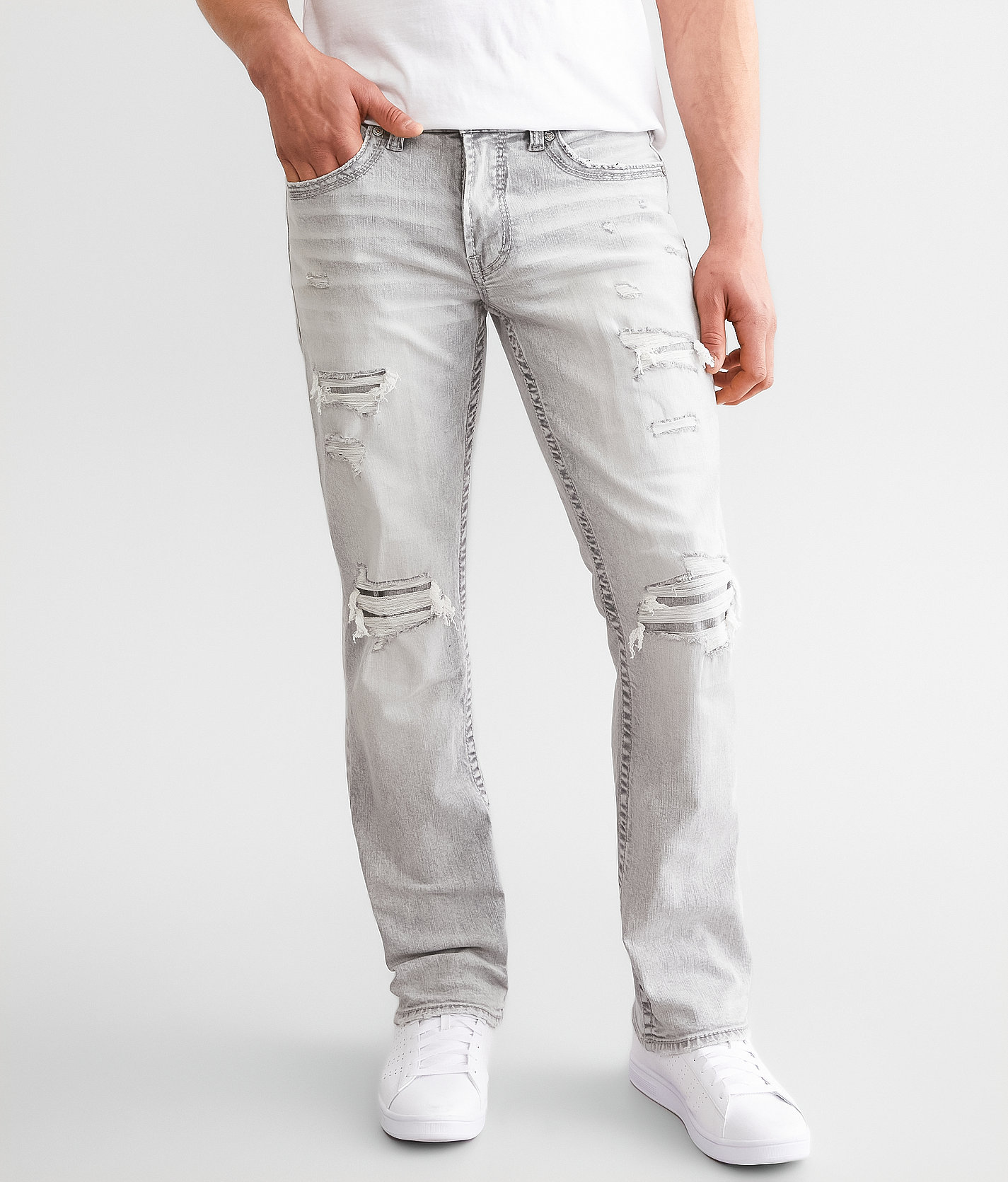 Salvage Mayhem Straight Stretch Jean - Men's Jeans in Chaidari