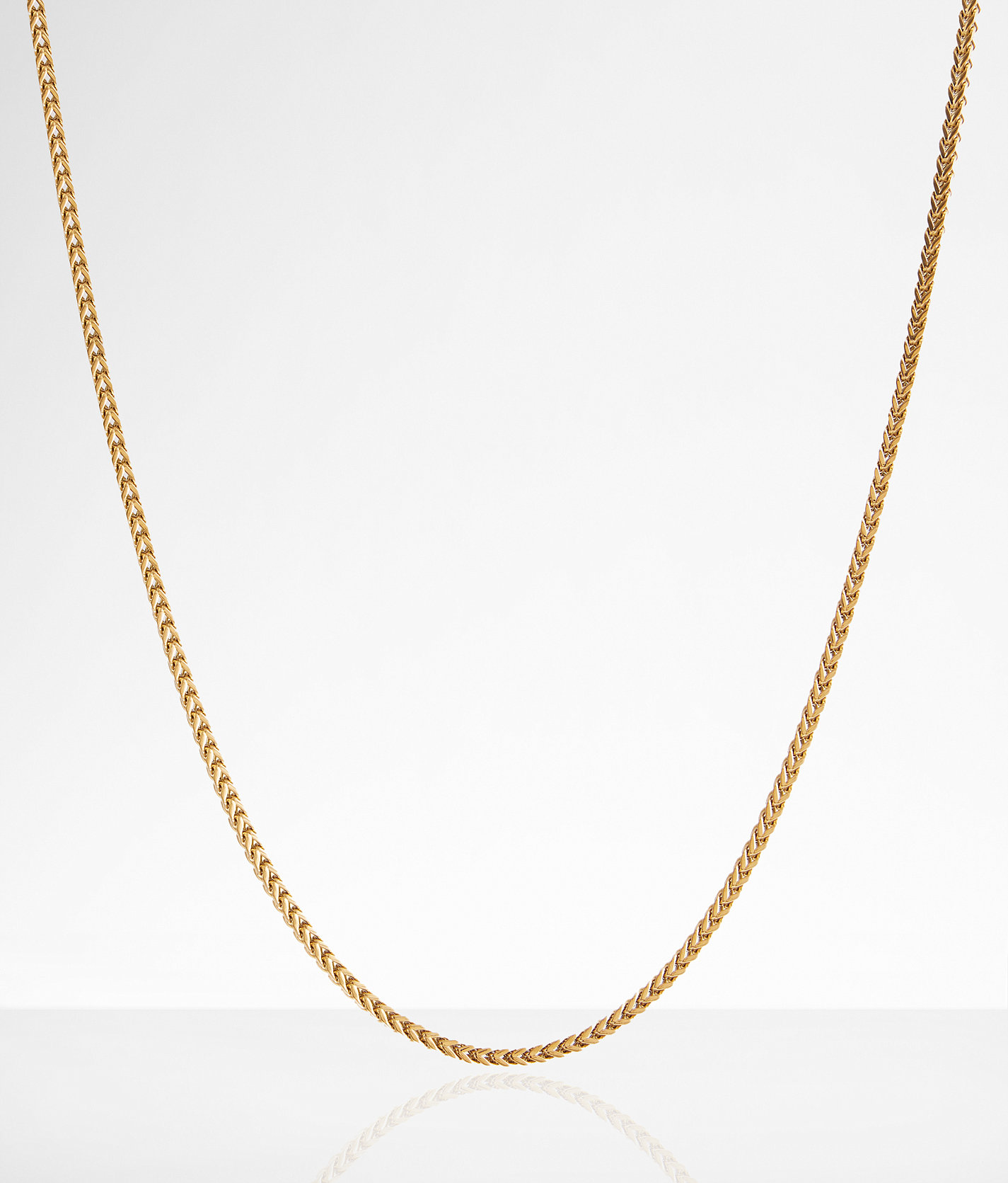 BKE Box Chain 24" Necklace - Men's Jewelry in Gold