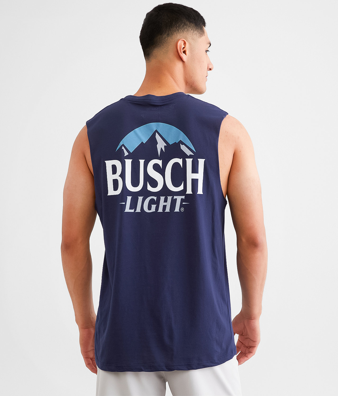 Brew City Busch Light® Muscle Tank Top - Men's Tank Tops in Navy