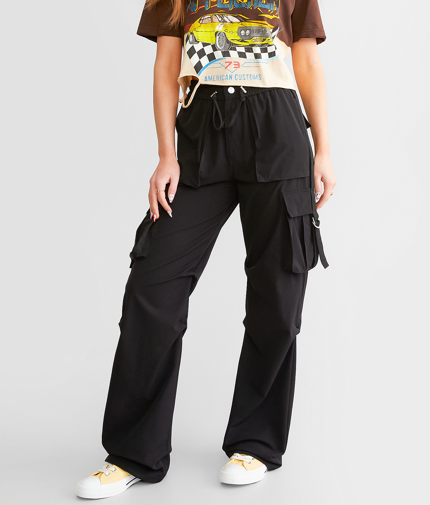 Vibrant M.I.U. Cargo Stretch Pant - Women's Pants in Black