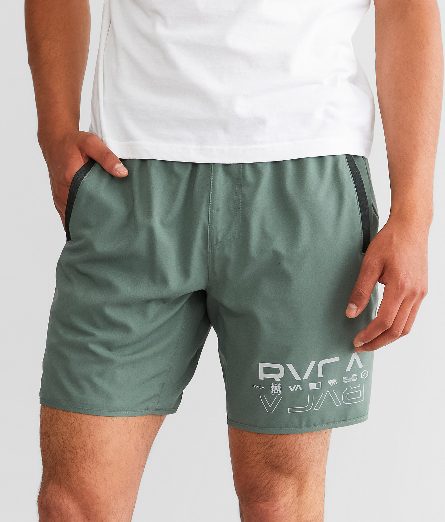 RVCA Yogger IV Active Short - Men's Shorts in Old Sage