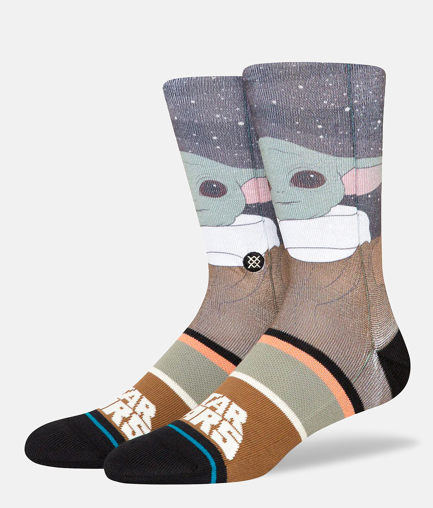 Stance Grogu By Jaz Socks - Men's Socks in Splattergrey