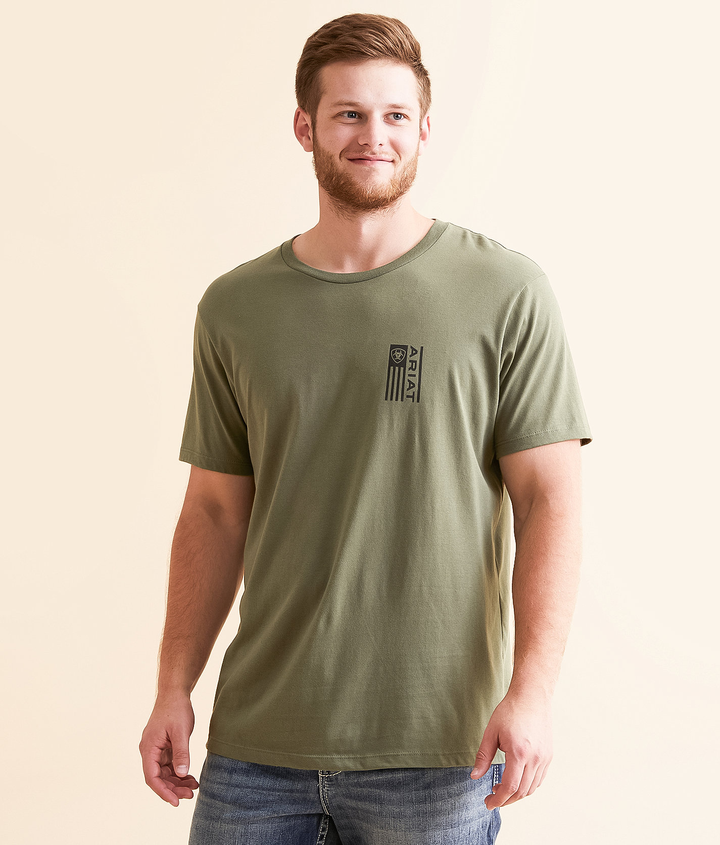 Ariat Founding Flag T-Shirt - Men's T-Shirts in Surplus Green