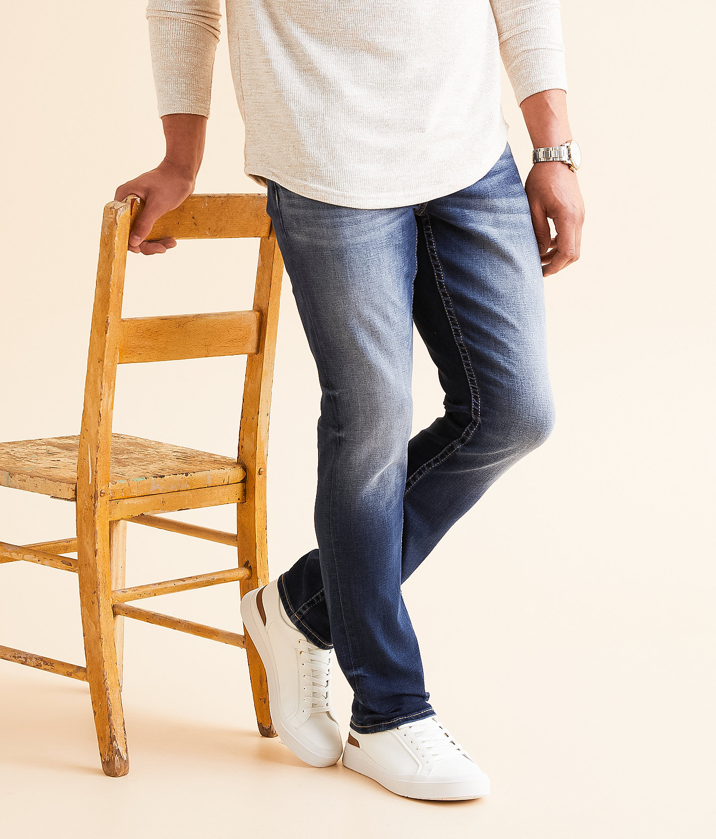 BKE Ethan Straight Stretch Jean - Men's Jeans in Brummer