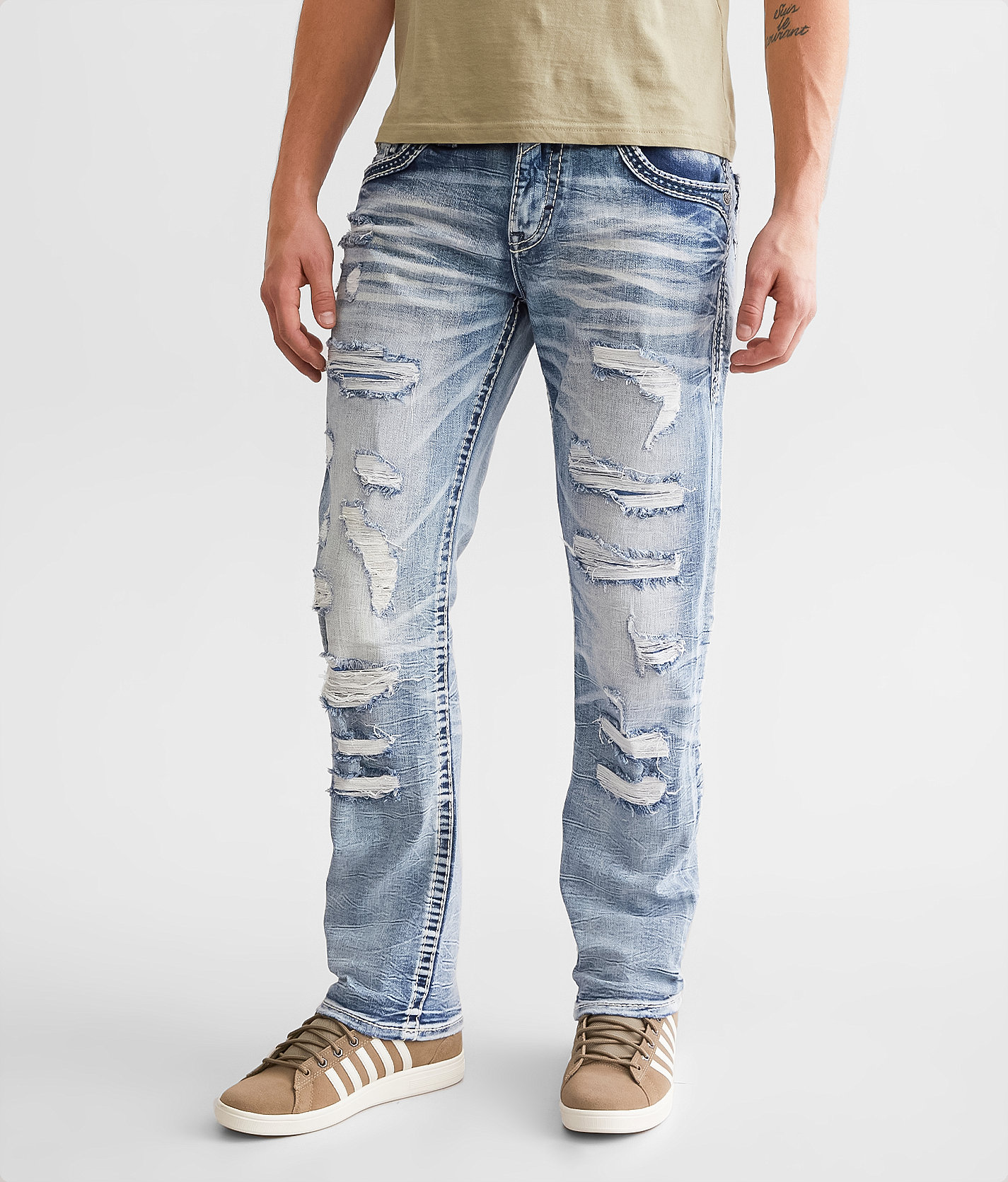 Rock Revival Dustin Straight Stretch Jean - Men's Jeans in Dustin J203