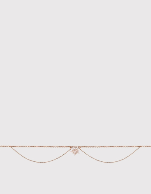 18k Rose Gold Explosion Anklet