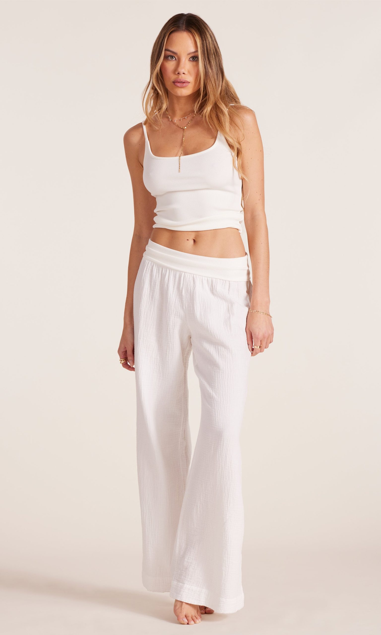 Bobi Fold Over Gauze Pant