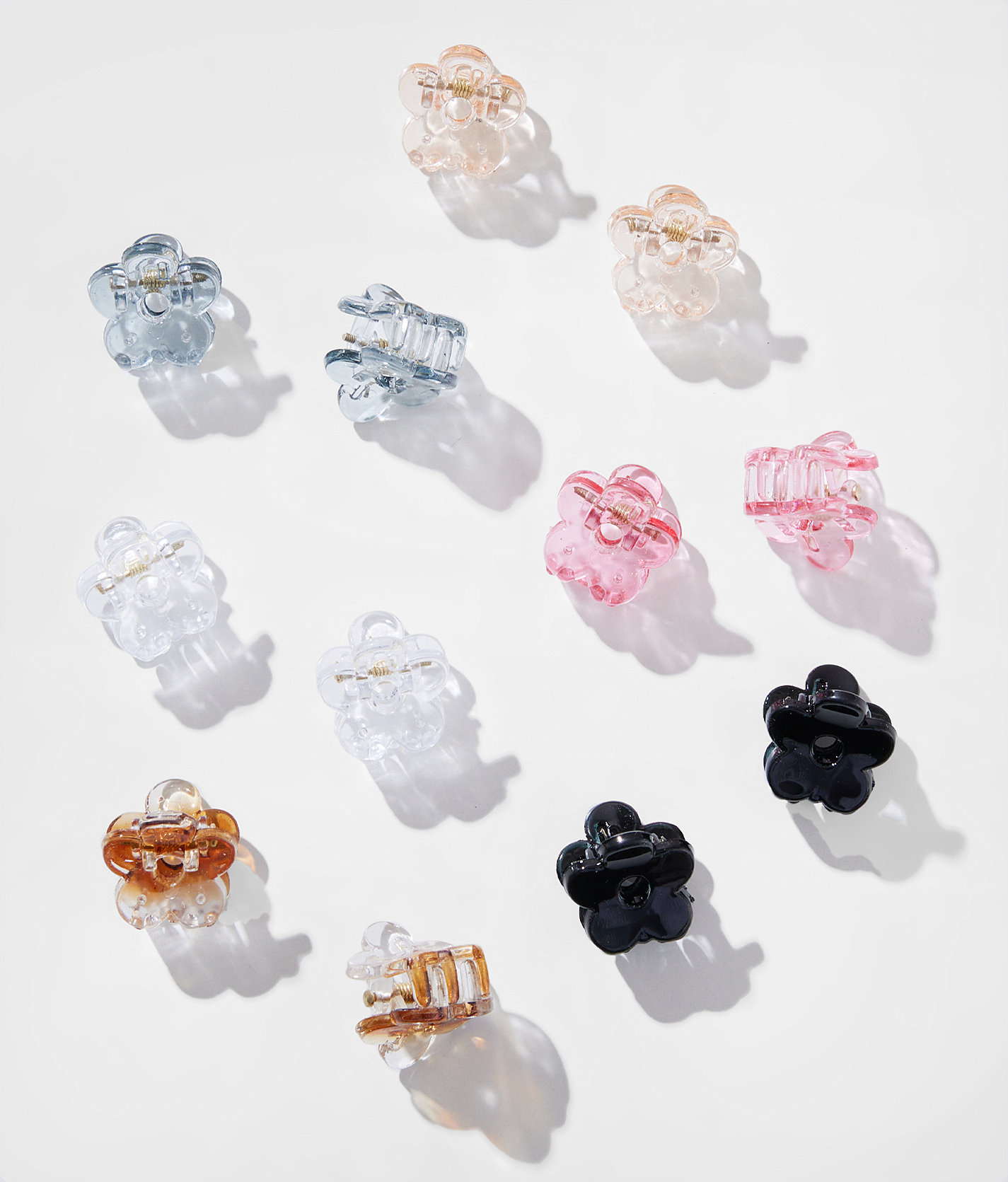 La Valentina 12 Pack Mini Hair Claw Clips - Women's Hair Accessories in Assorted Multi