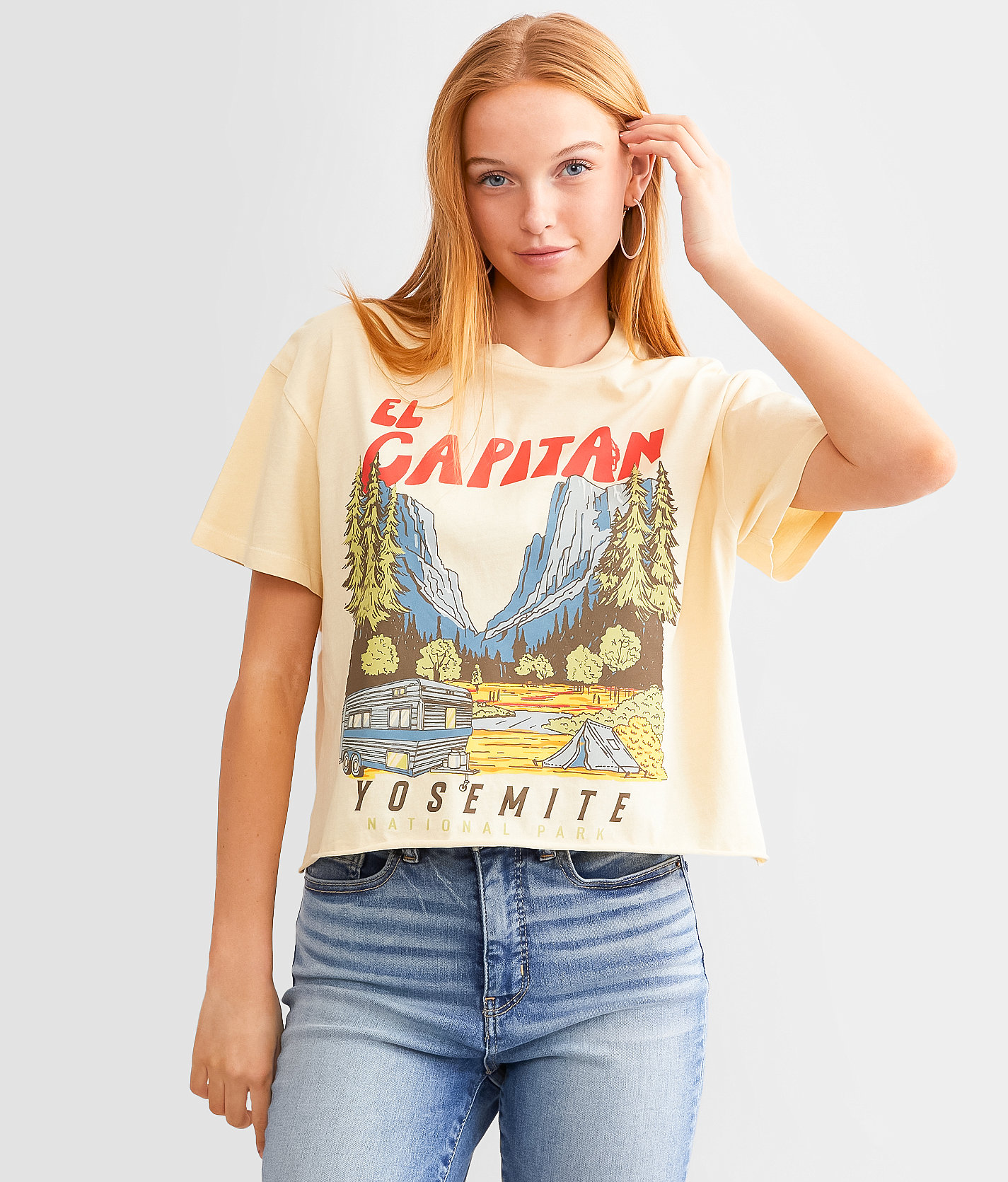 Modish Rebel El Capitan Cropped T-Shirt - Women's T-Shirts in Natural