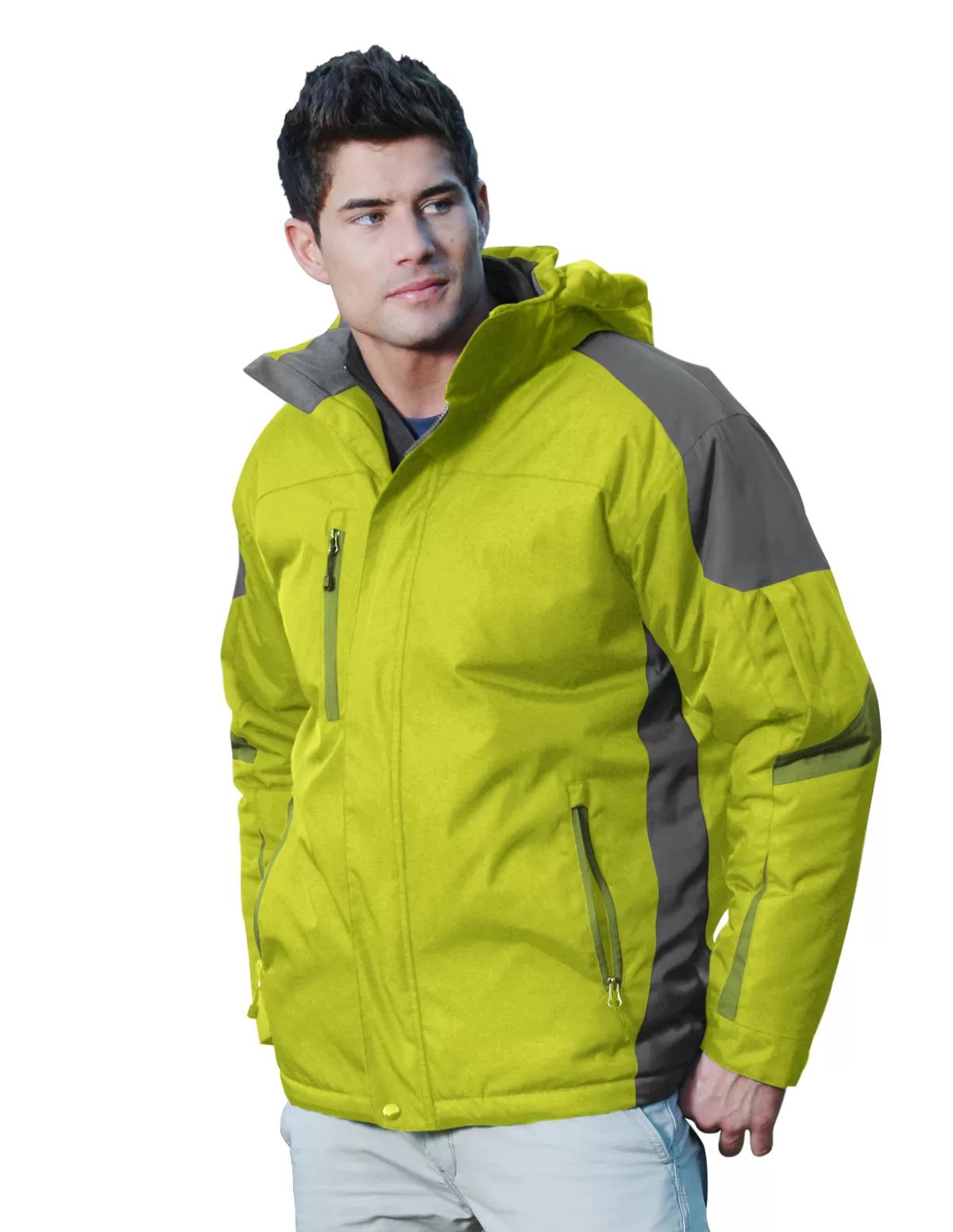 Tri Mountain 9800 Avalanche 100% Nylon Removable Hood Woven Jacket