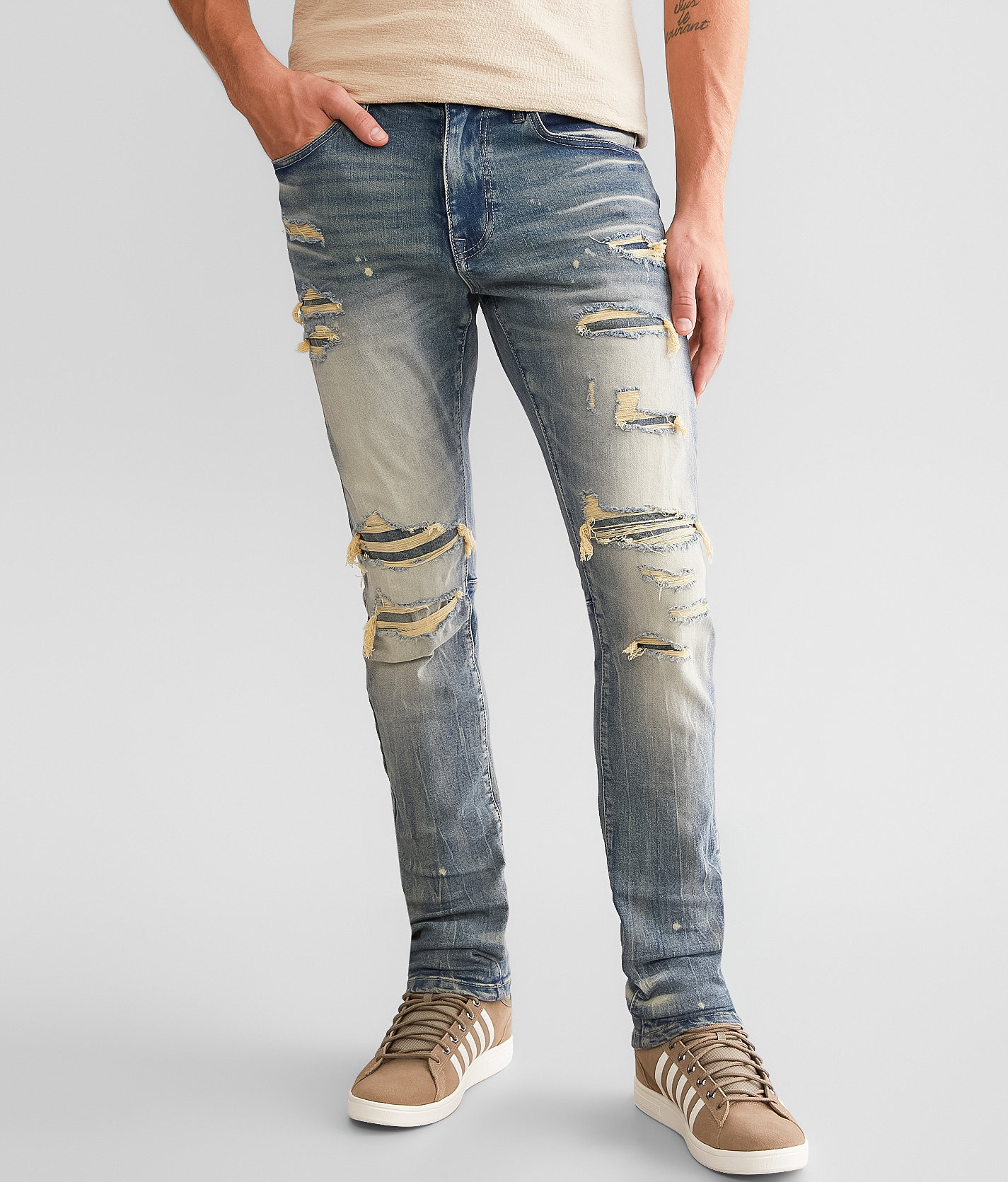 Smoke Rise® Slim Taper Stretch Jean - Men's Jeans in Blue Opal