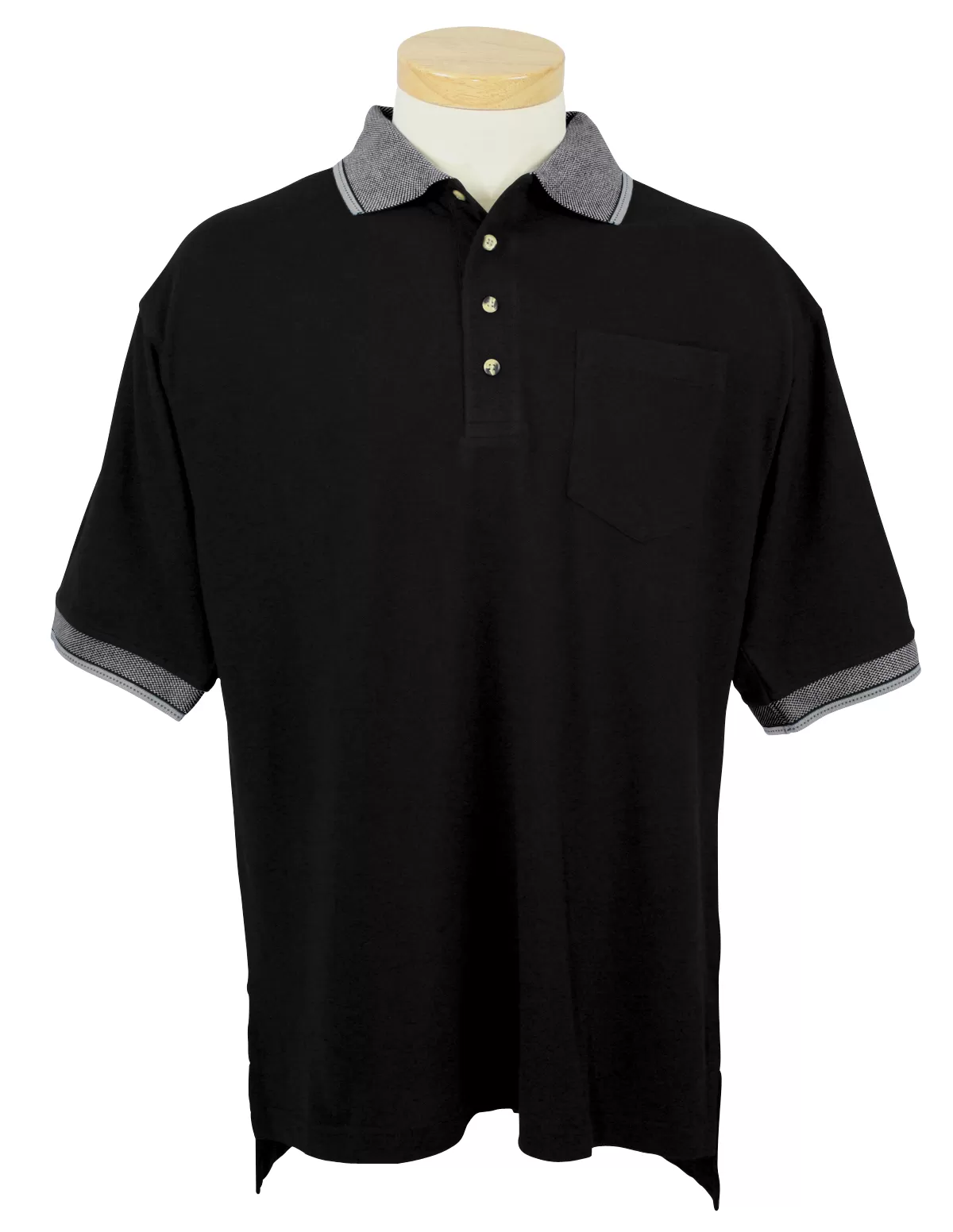 Tri Mountain 197 Mercury Men'S Cotton Pique Pocketed Golf Shirt