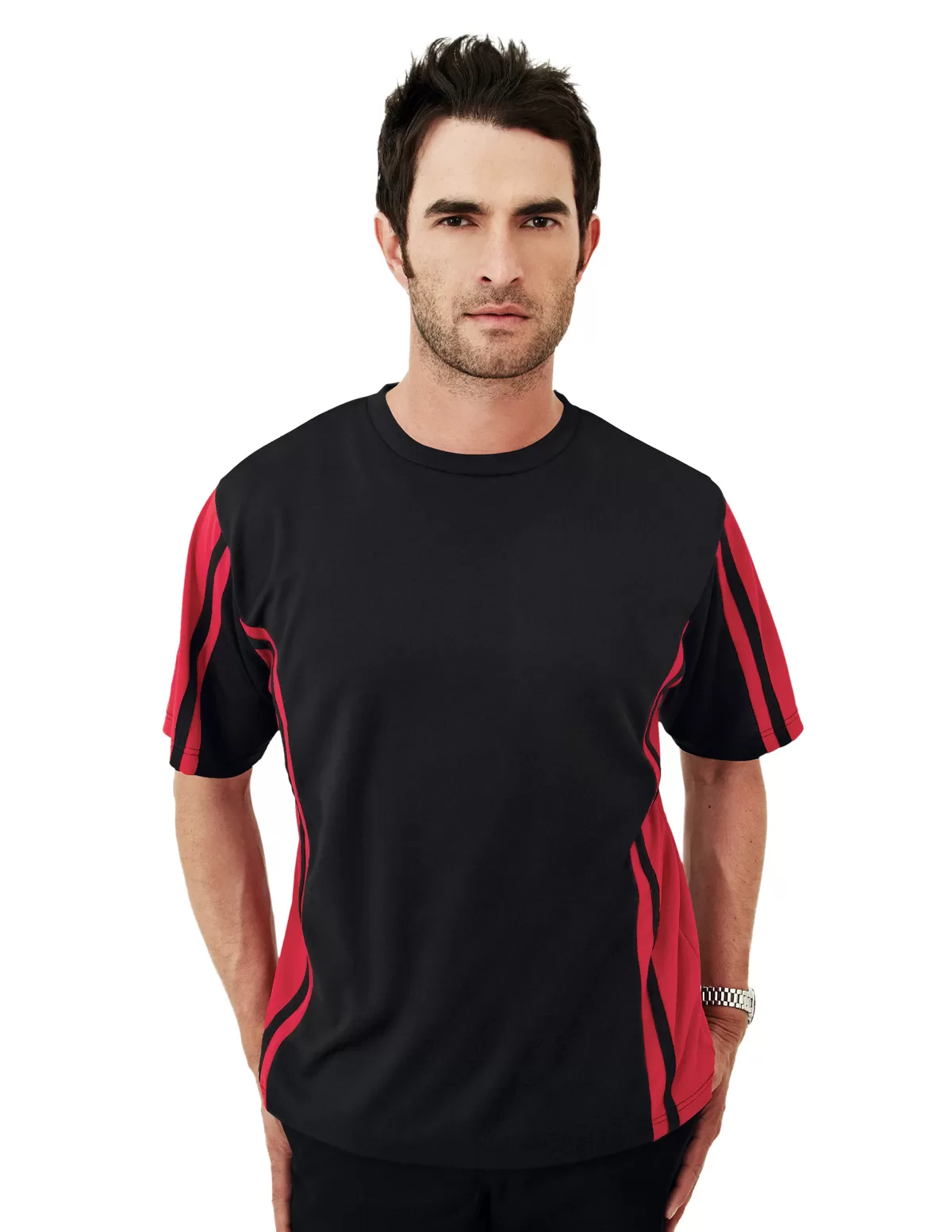 Tri Mountain 230 Rs-1 Men'S 100% Polyester Tmr Crewneck Knit Tee