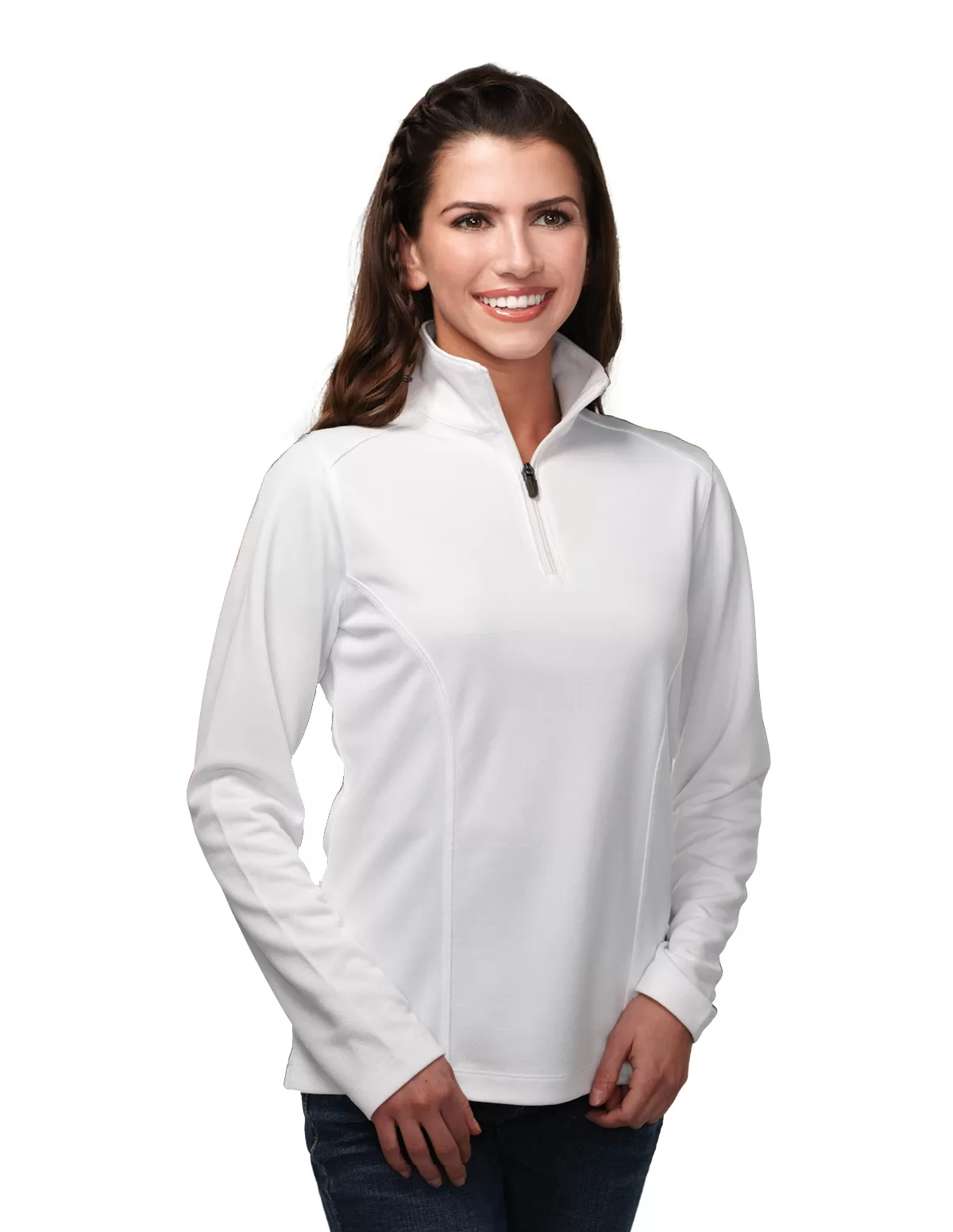 Tri Mountain Kl628 Lady Clementon Knit 1/4 Zip Pullover