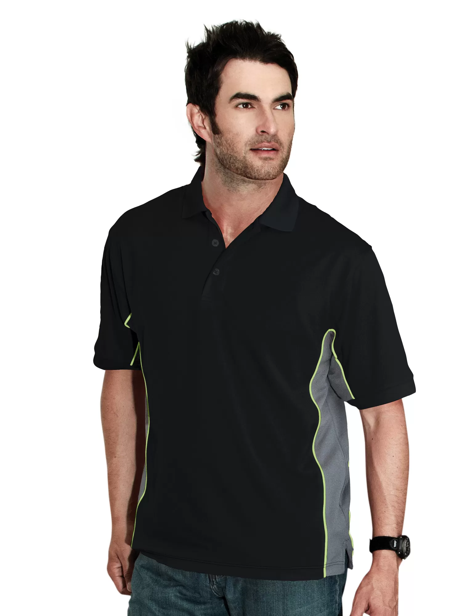 Tri Mountain 226 Gt-2 Men'S Tmr Knit Polo Shirt