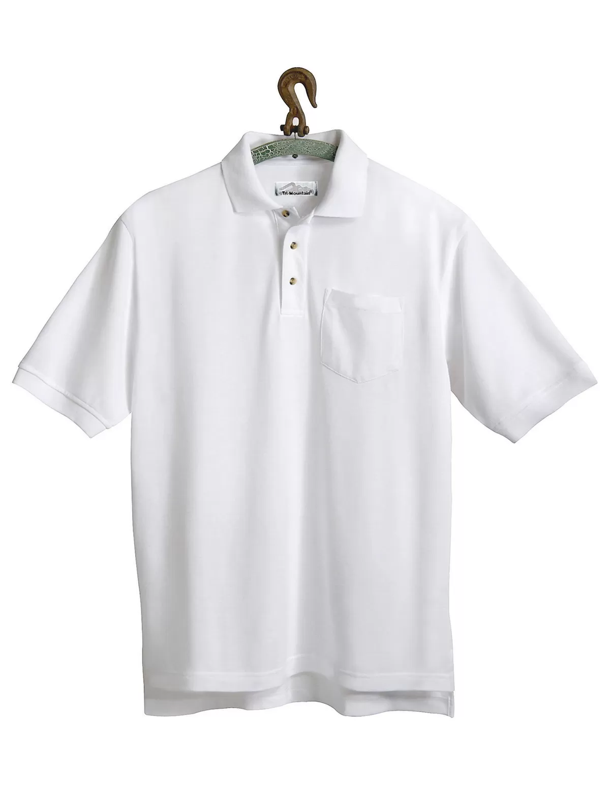 Tri Mountain 206 Engineer Men'S Stain Resistant Pique Pocketed Golf Shirt