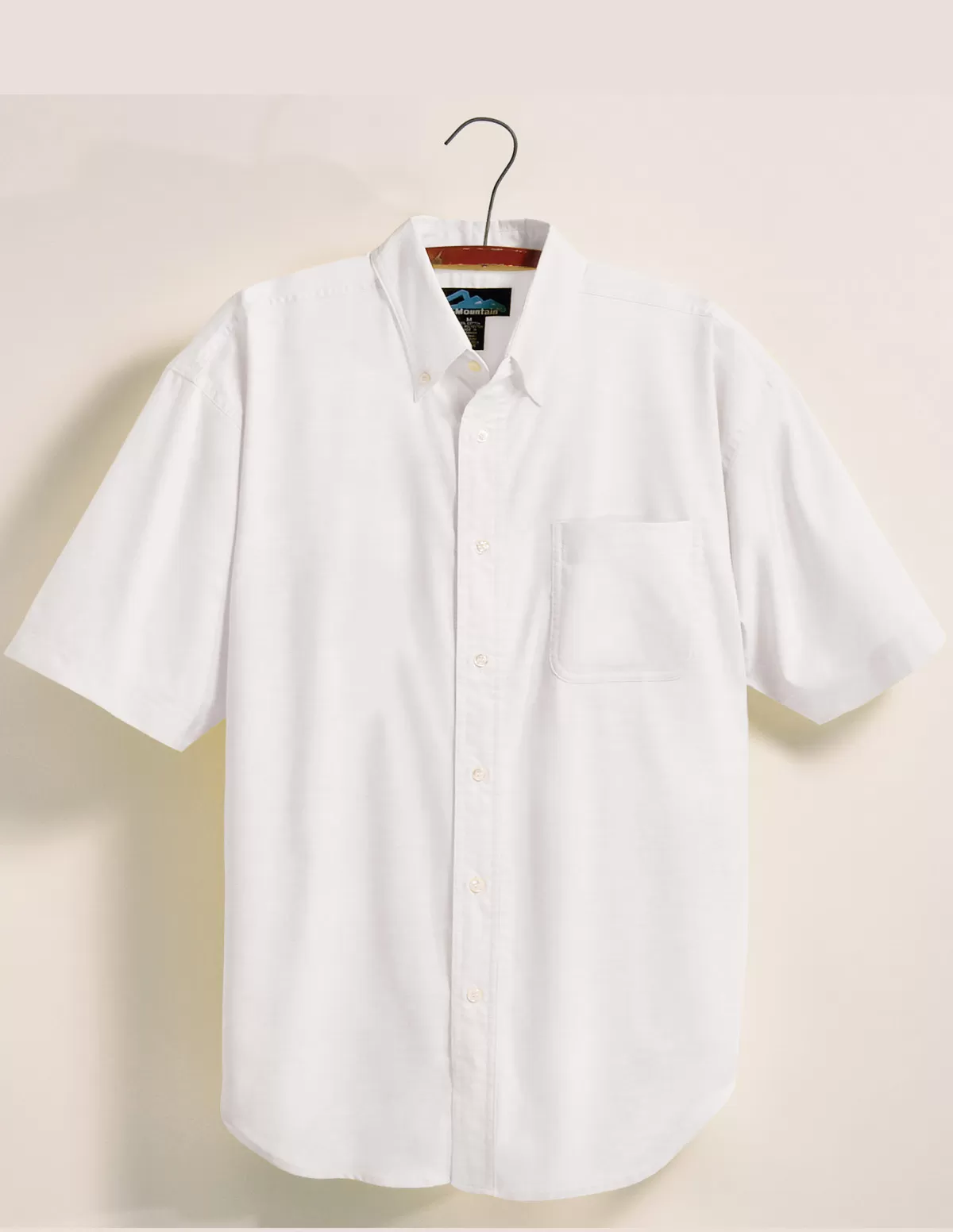 Tri Mountain 748 Retro Men'S Stain Resistant Short Sleeve Oxford Shirt