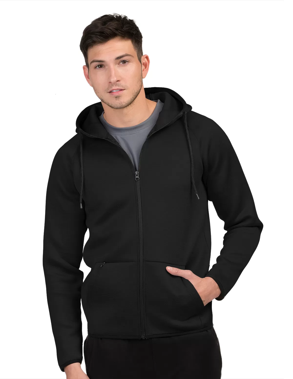 Tri Mountain F7090 Men'S Full Zip Hoody Jacket