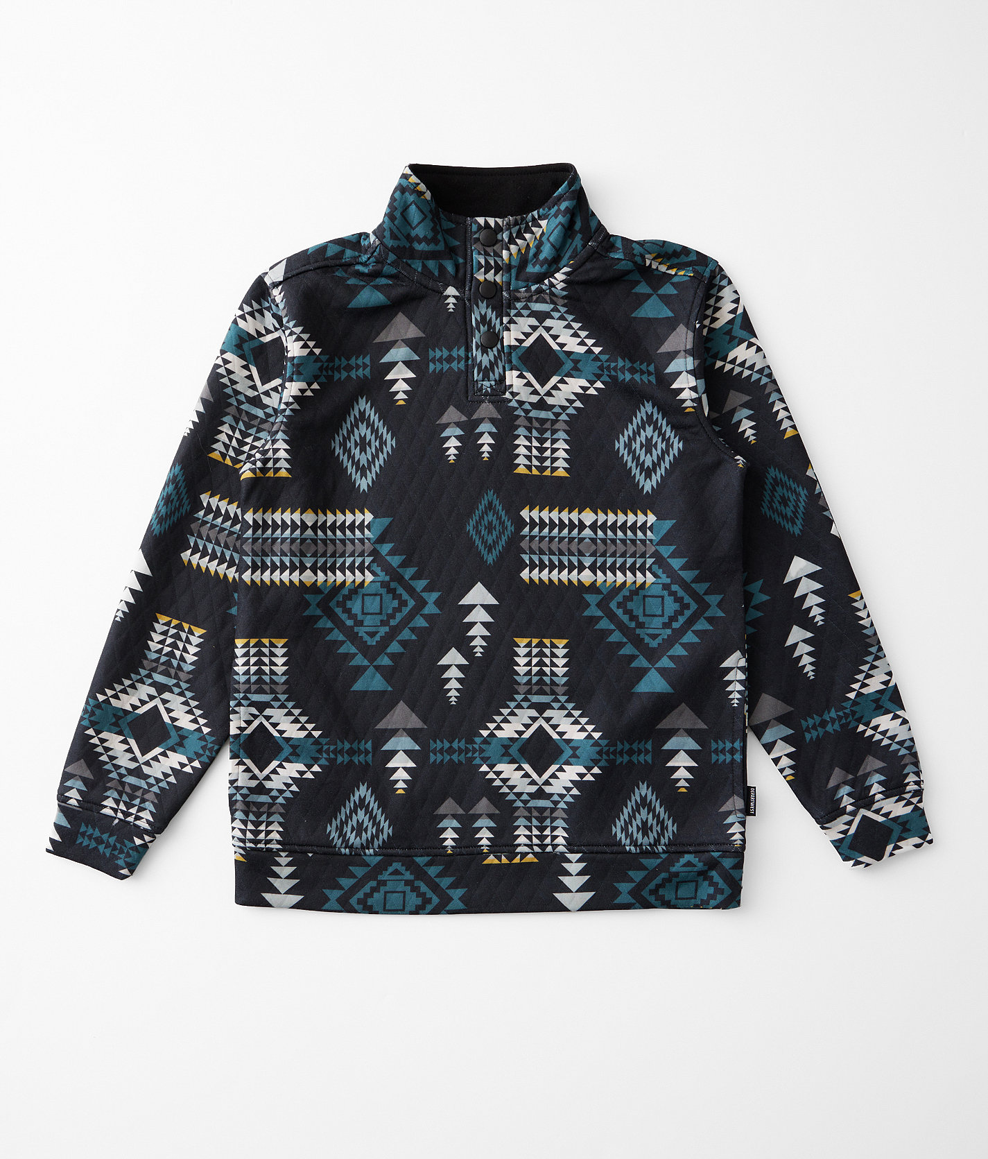 Boys - Departwest Quarter Snap Pullover - Boy's Sweatshirts in Black