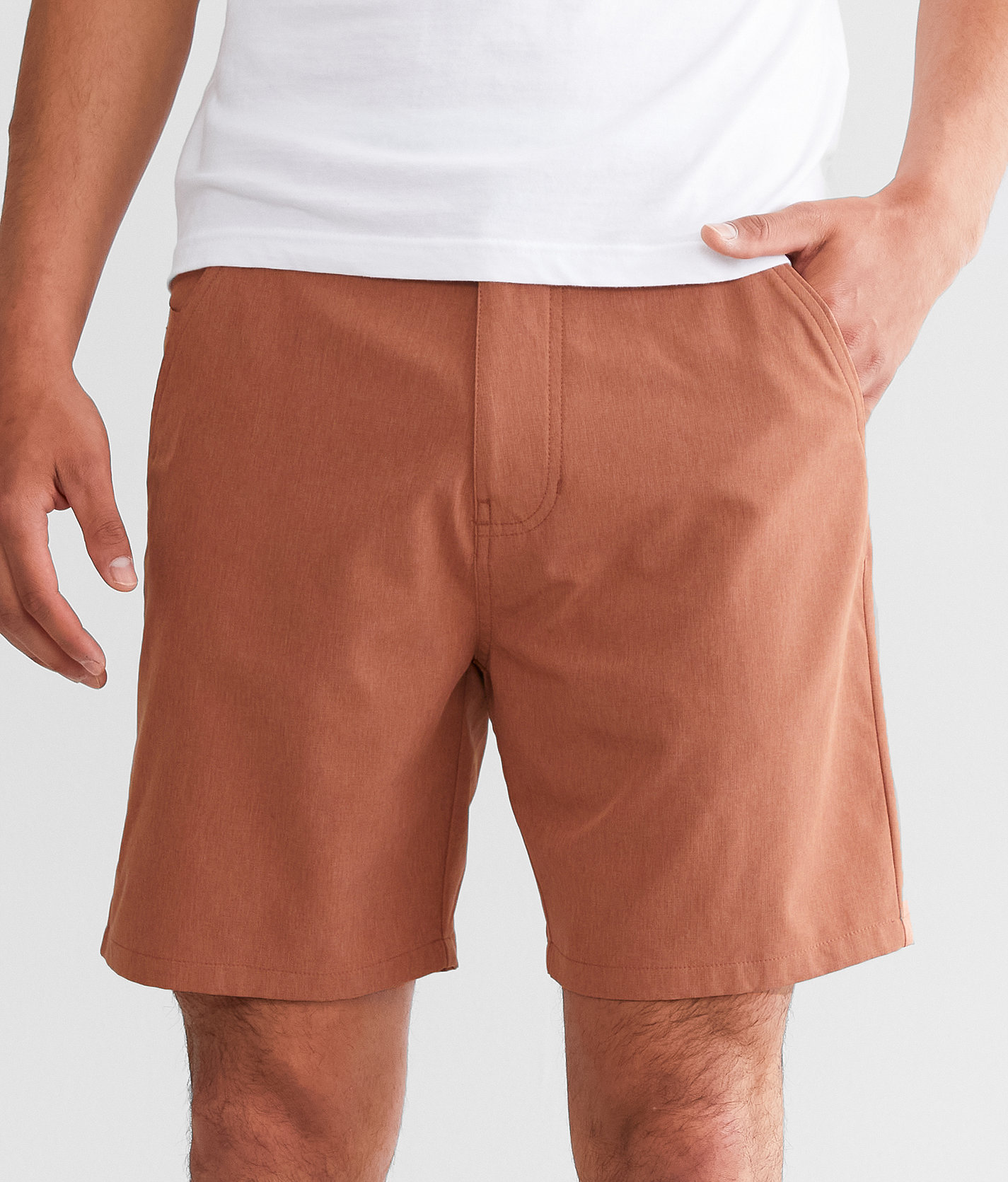 Maven Co-op Solid Performance Stretch Short - Men's Shorts in Clay
