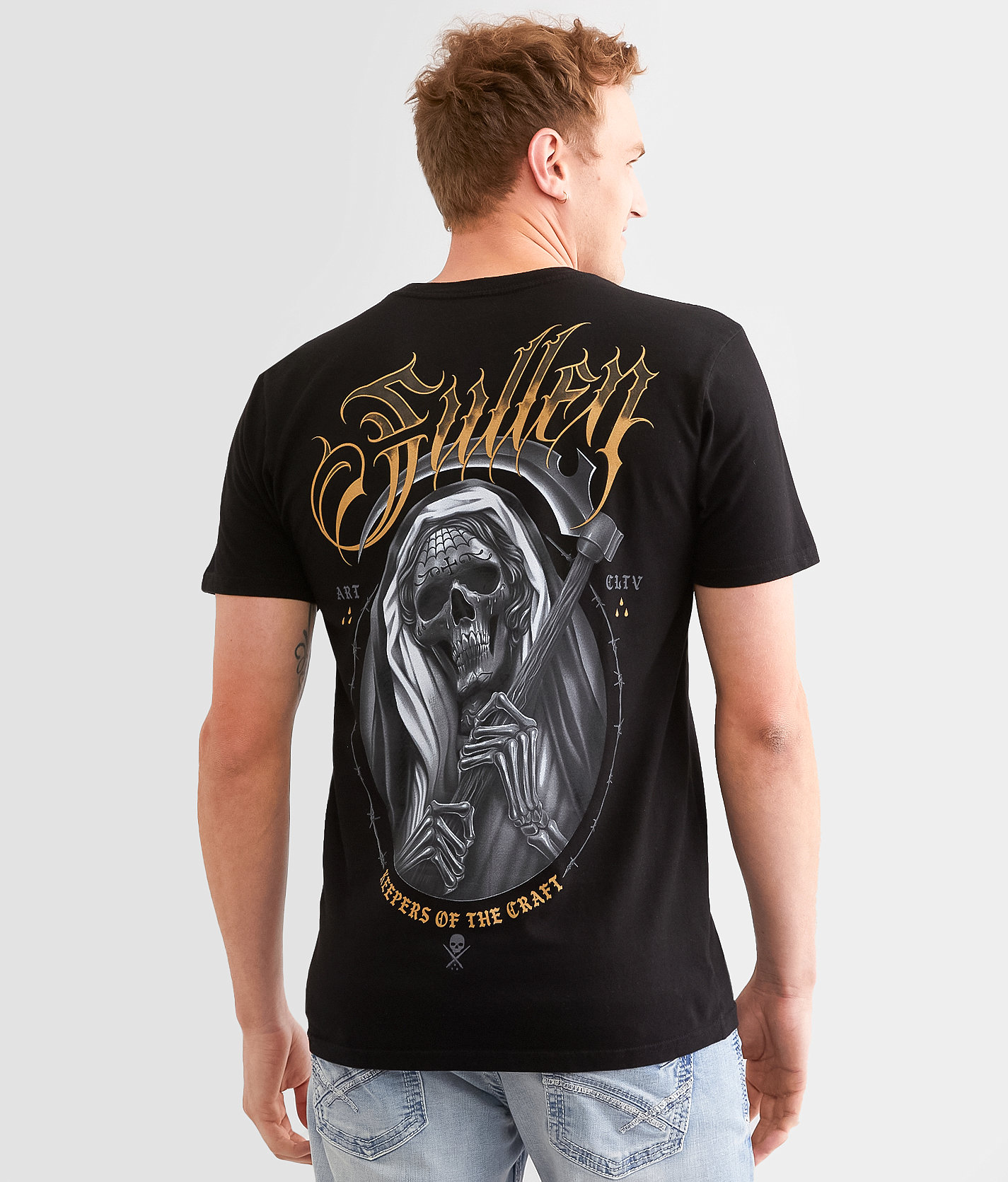 Sullen Muerte Reaper T-Shirt - Men's T-Shirts in Jet Black