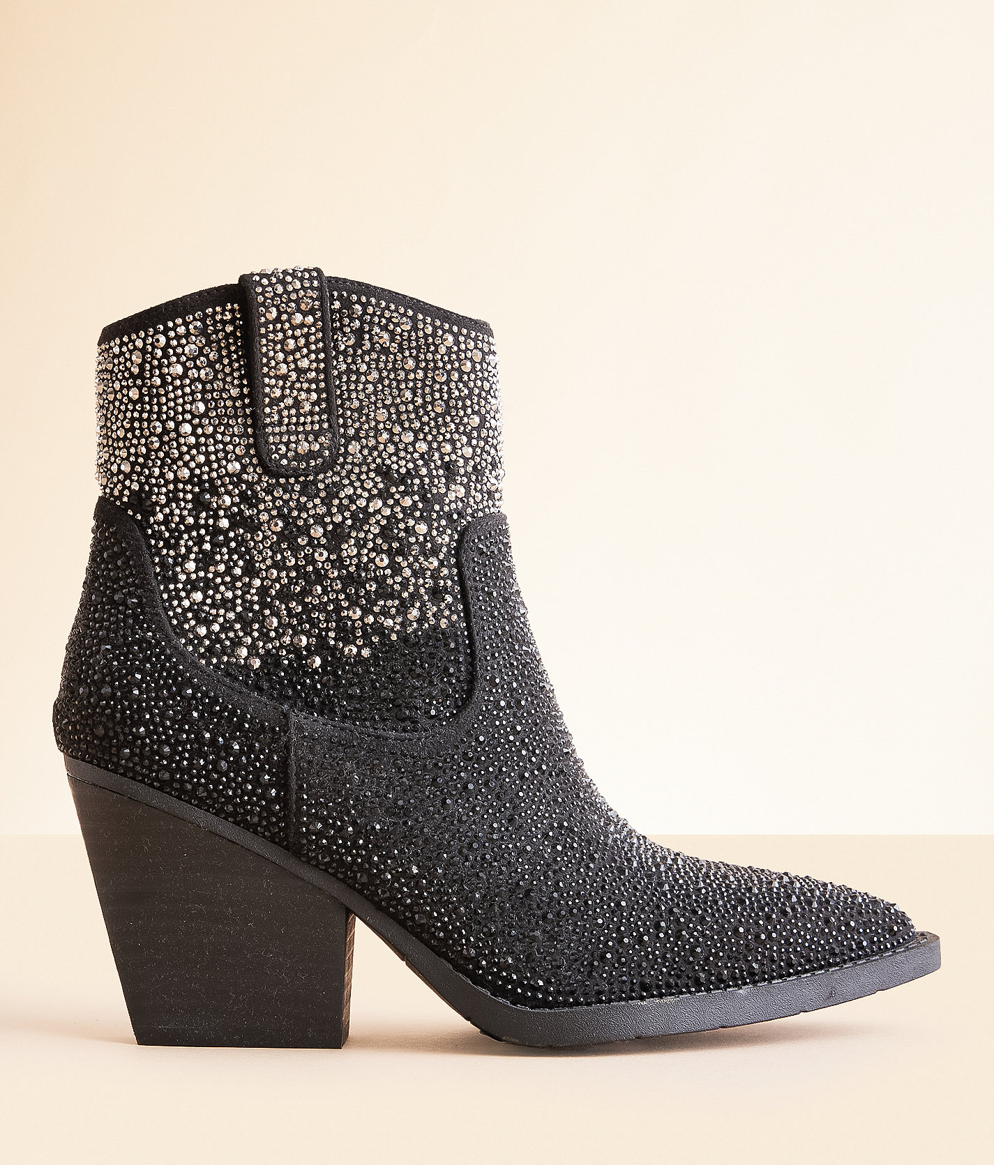 Very G Melanie Ombre Glitz Ankle Boot - Women's Shoes in Black