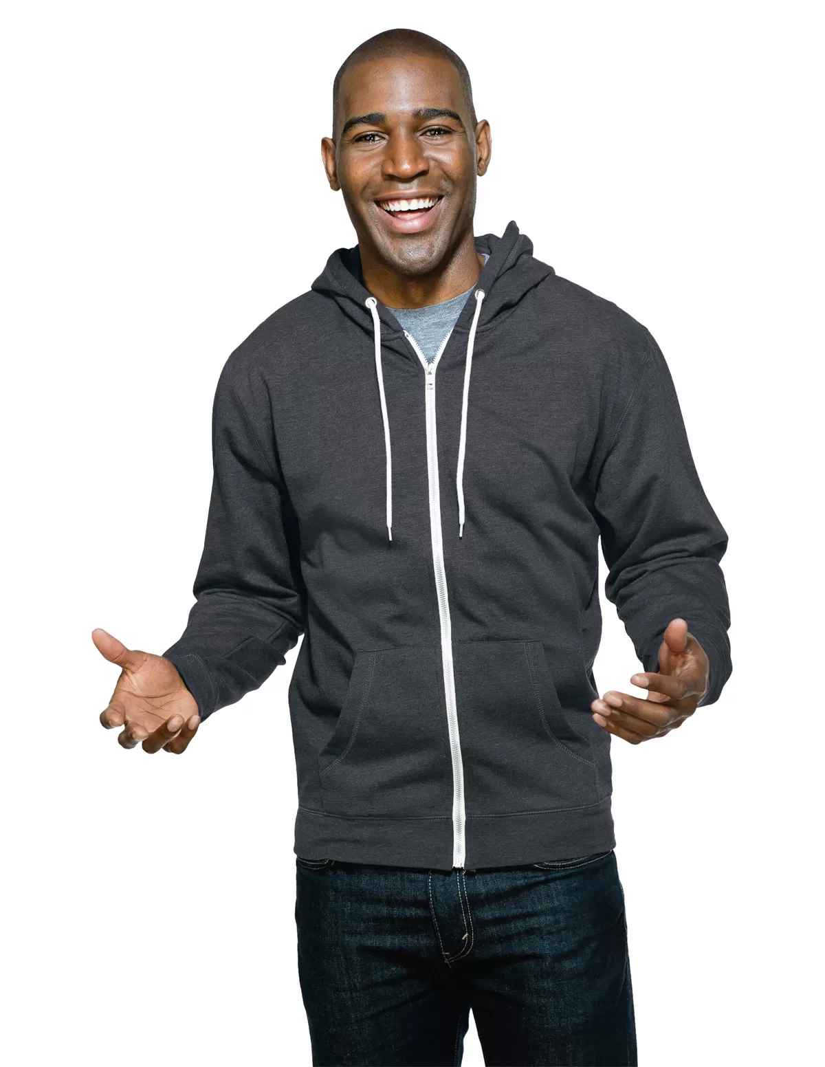 Tri Mountain F671 Devin Men'S Heather Hoody