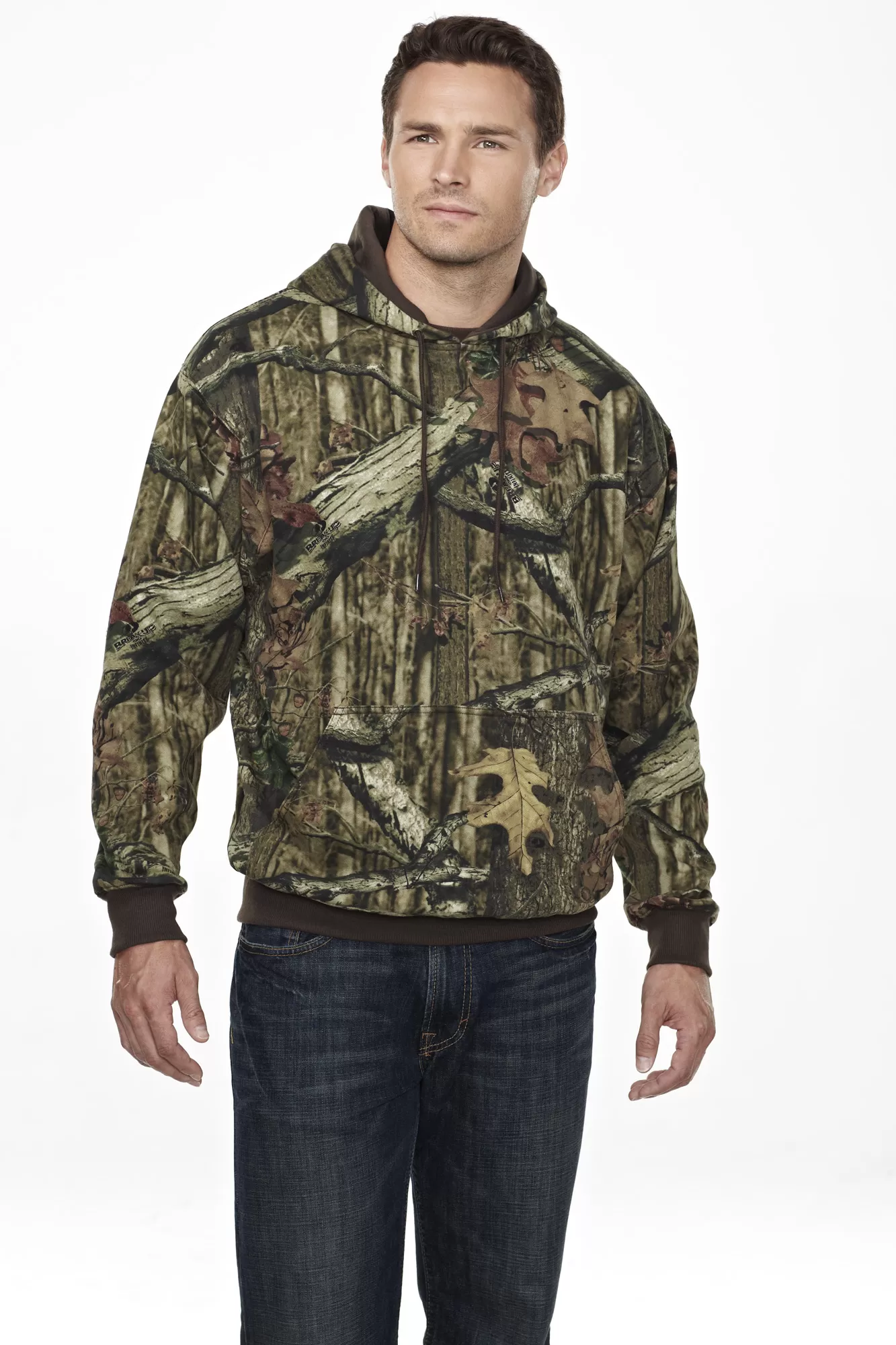 Tri Mountain 689C Perspective Camo 80/20 Hooded Sweatshirt