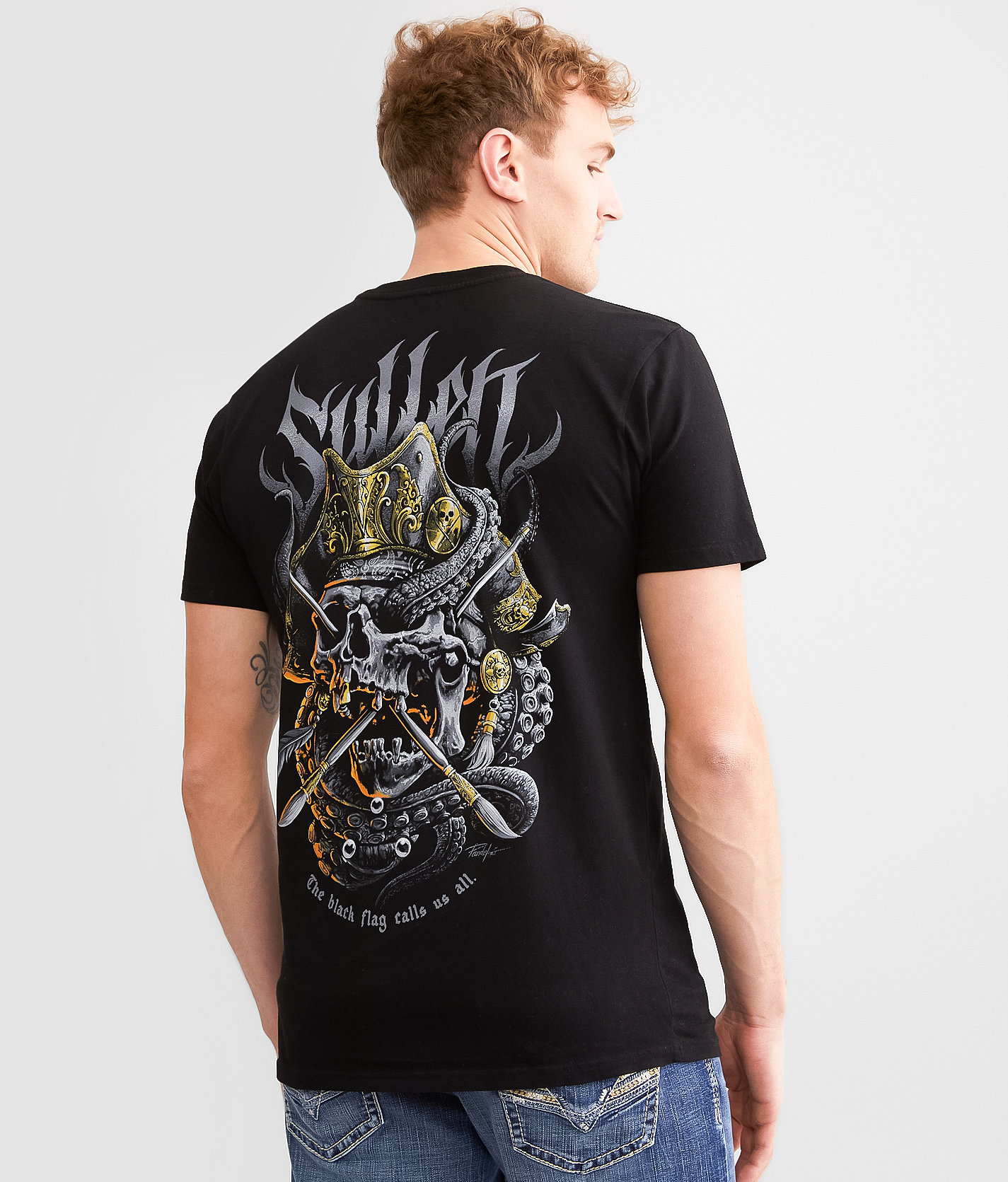 Sullen Black Flag T-Shirt - Men's T-Shirts in Jet Black