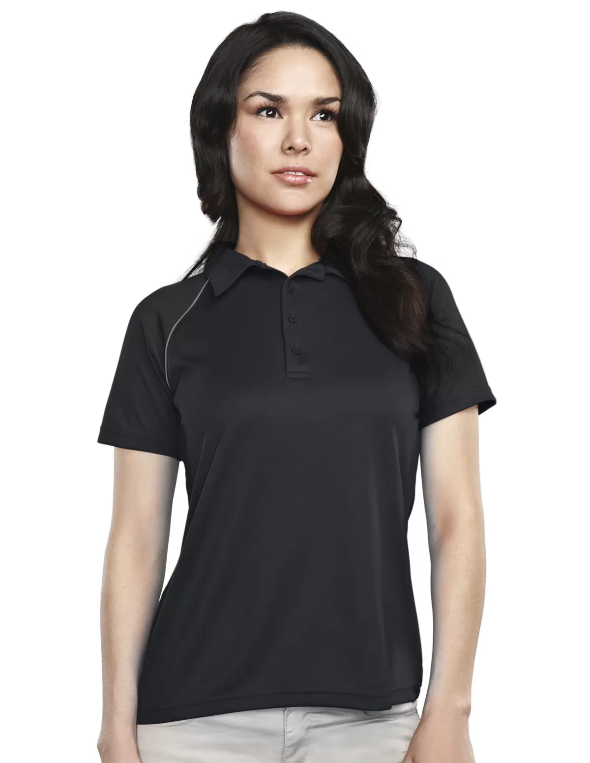 Tri Mountain 225 Lady Dauntless Raglan Knit Polo Shirt