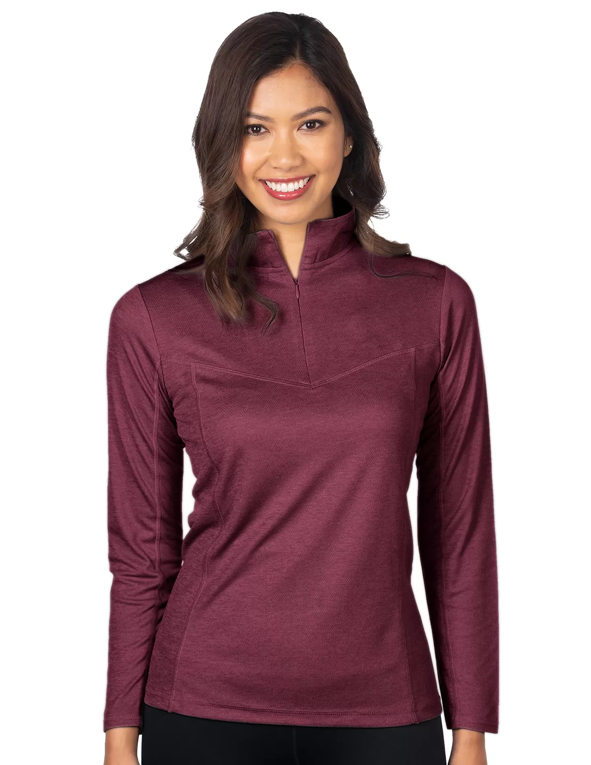Tri Mountain Kl521 Athena Women'S Heather Performance Pullover