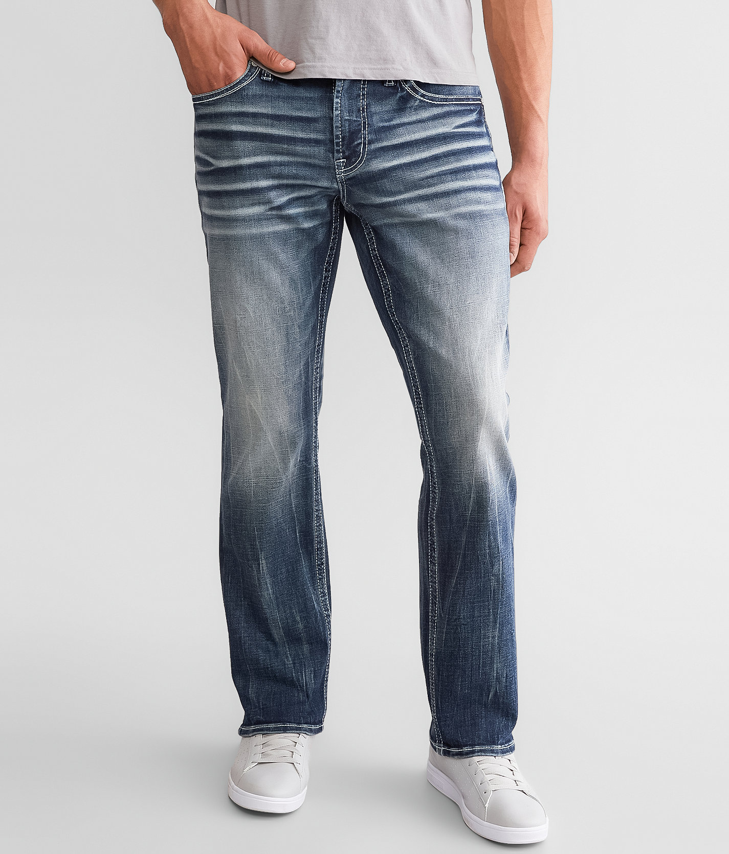 Salvage Mayhem Straight Stretch Jean - Men's Jeans in Triakla