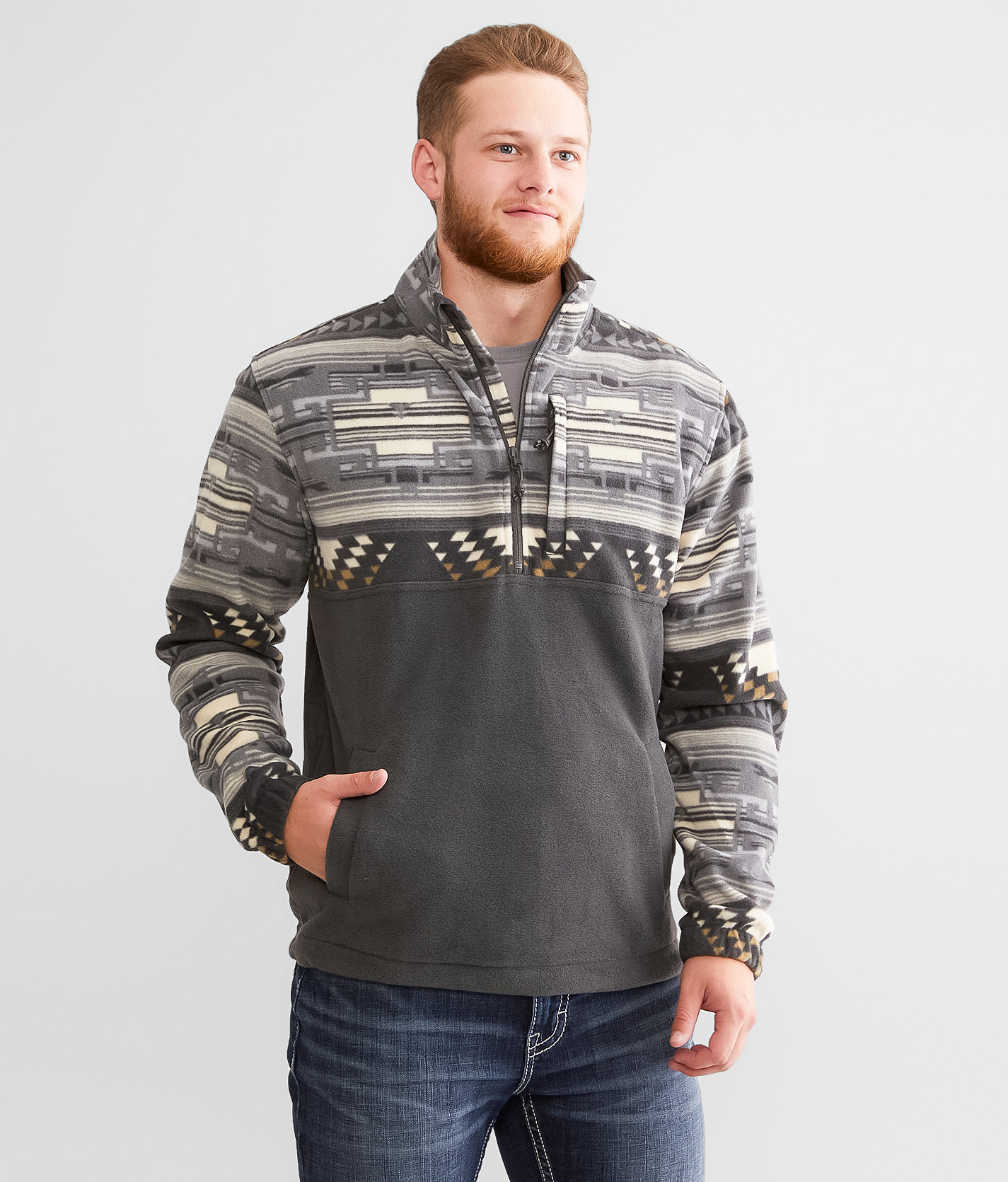Billabong Boundary Fleece Pullover - Men's Sweatshirts in Raven