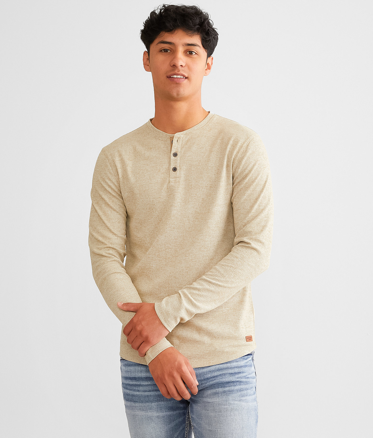 Outpost Makers Performance Henley - Men's T-Shirts in Caramel