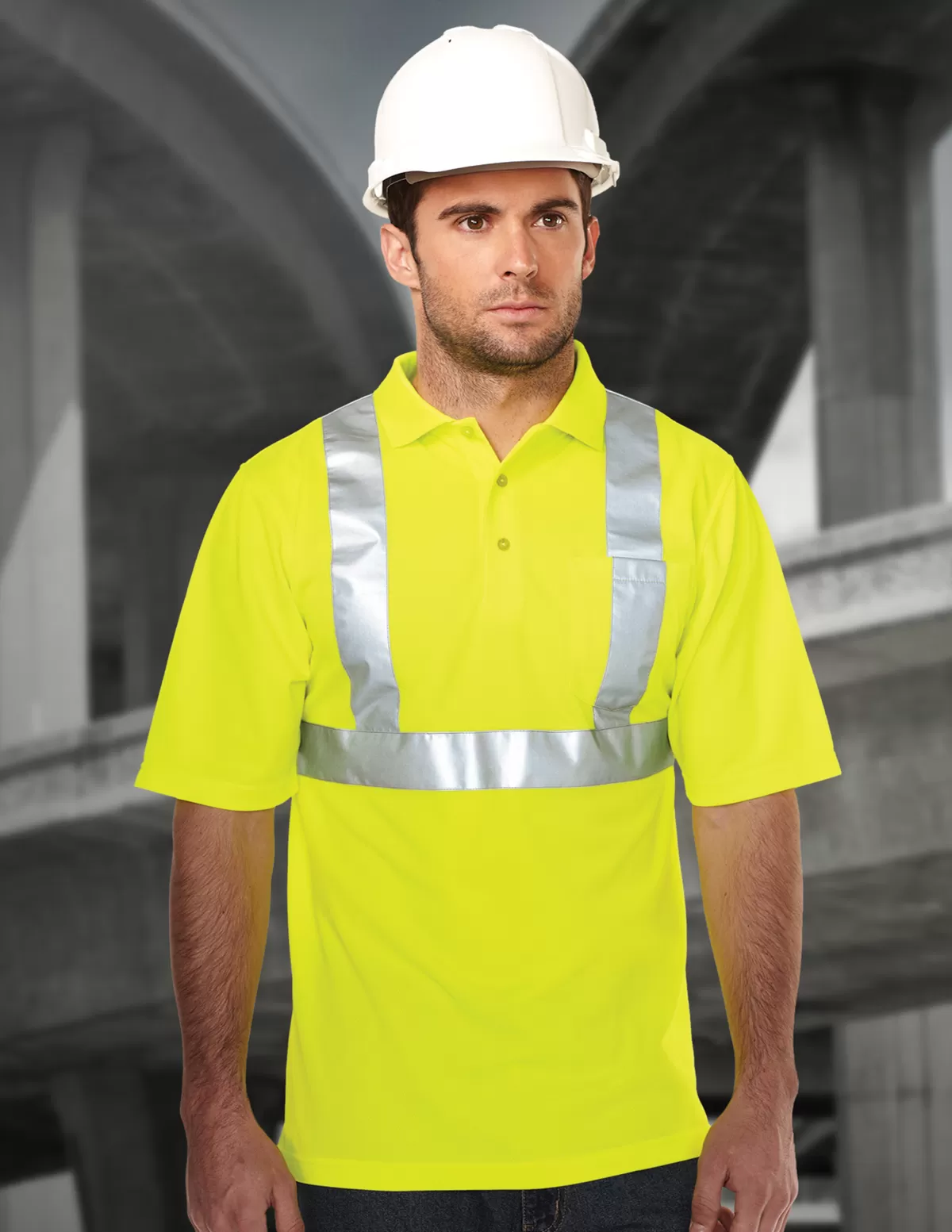 Tri Mountain K222G Men'S 100% Polyester Boundary 3 Button Polo