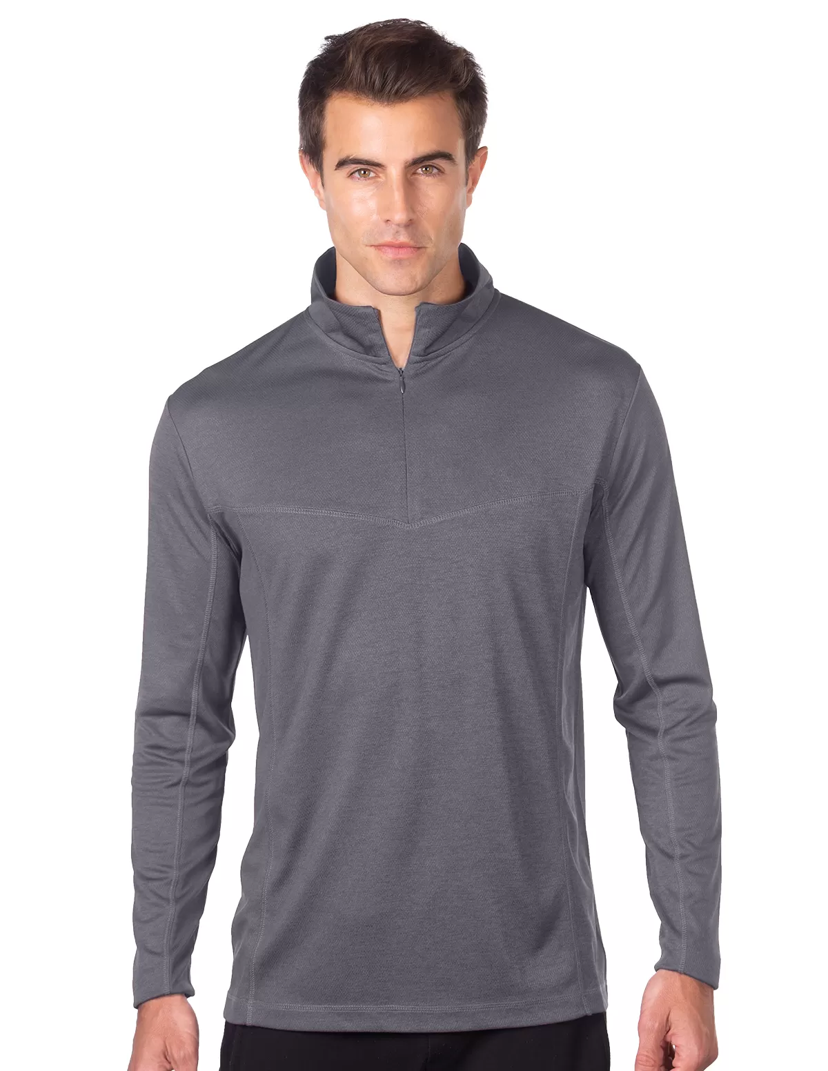 Tri Mountain K521 Athos Men'S Heather 1/4-Zip Performance Pullover