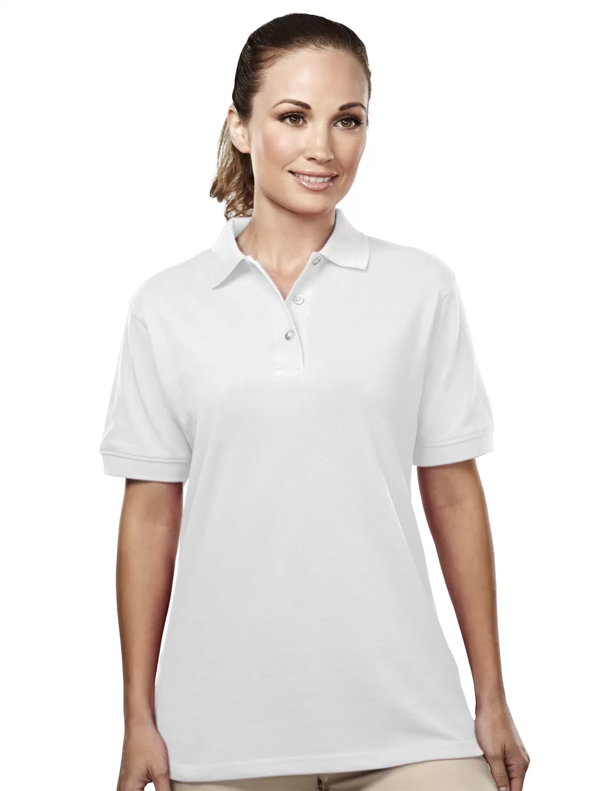 Tri Mountain 92 Accent Women'S 60/40 Easy Care Pique Golf Shirt