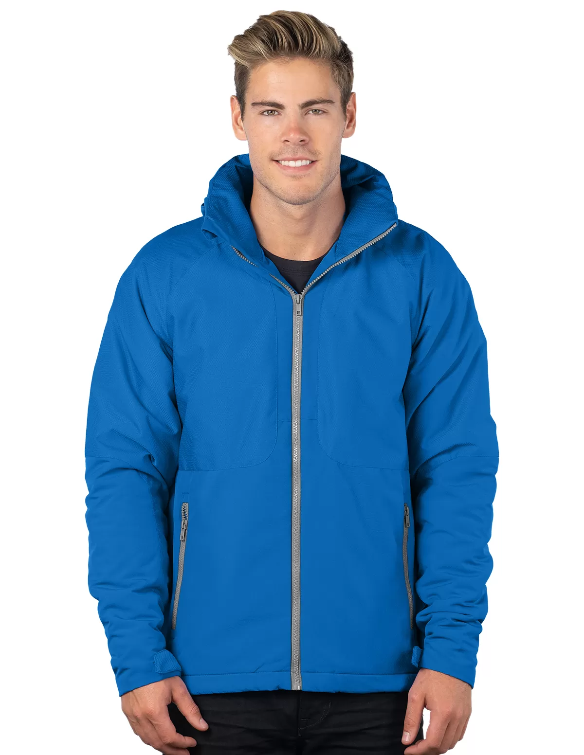 Tri Mountain J8850 Bellwood Men'S Hooded Honeycomb Poly/Fleece Jacket
