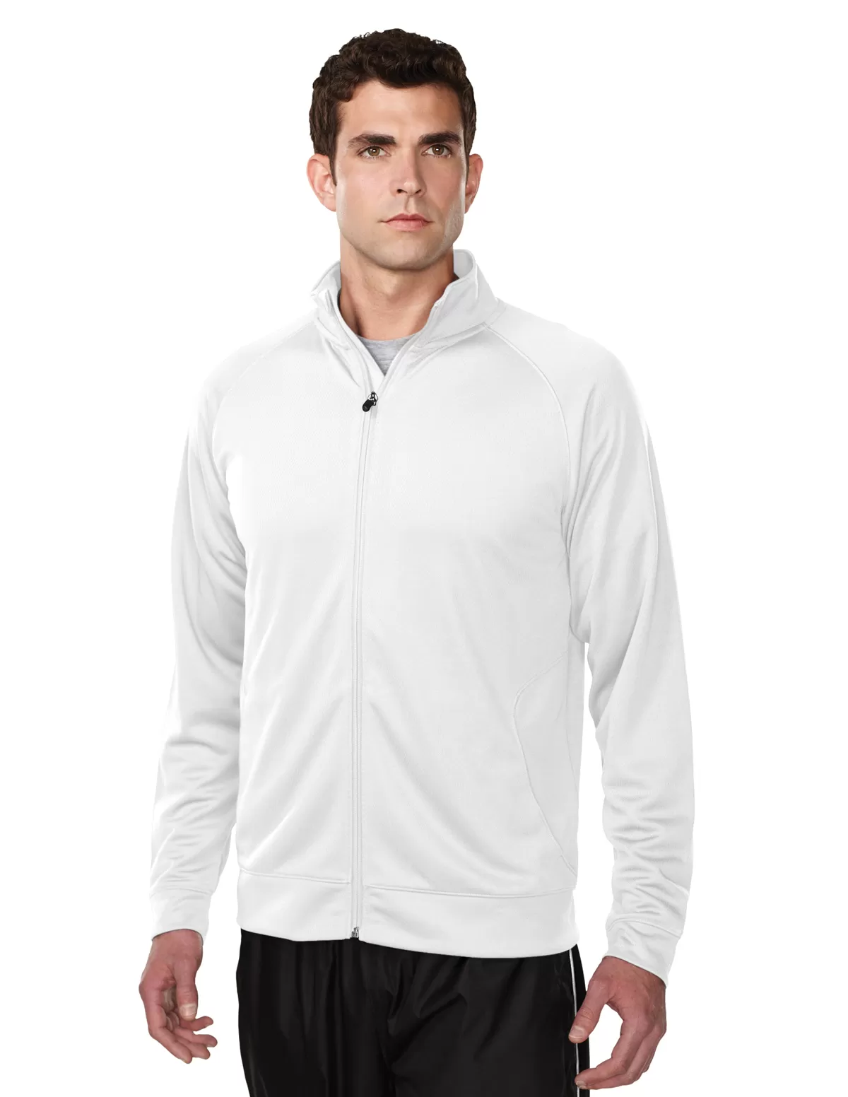 Tri Mountain K630 Exocet Men'S 100% Polyester Knit Full Zip Jacket