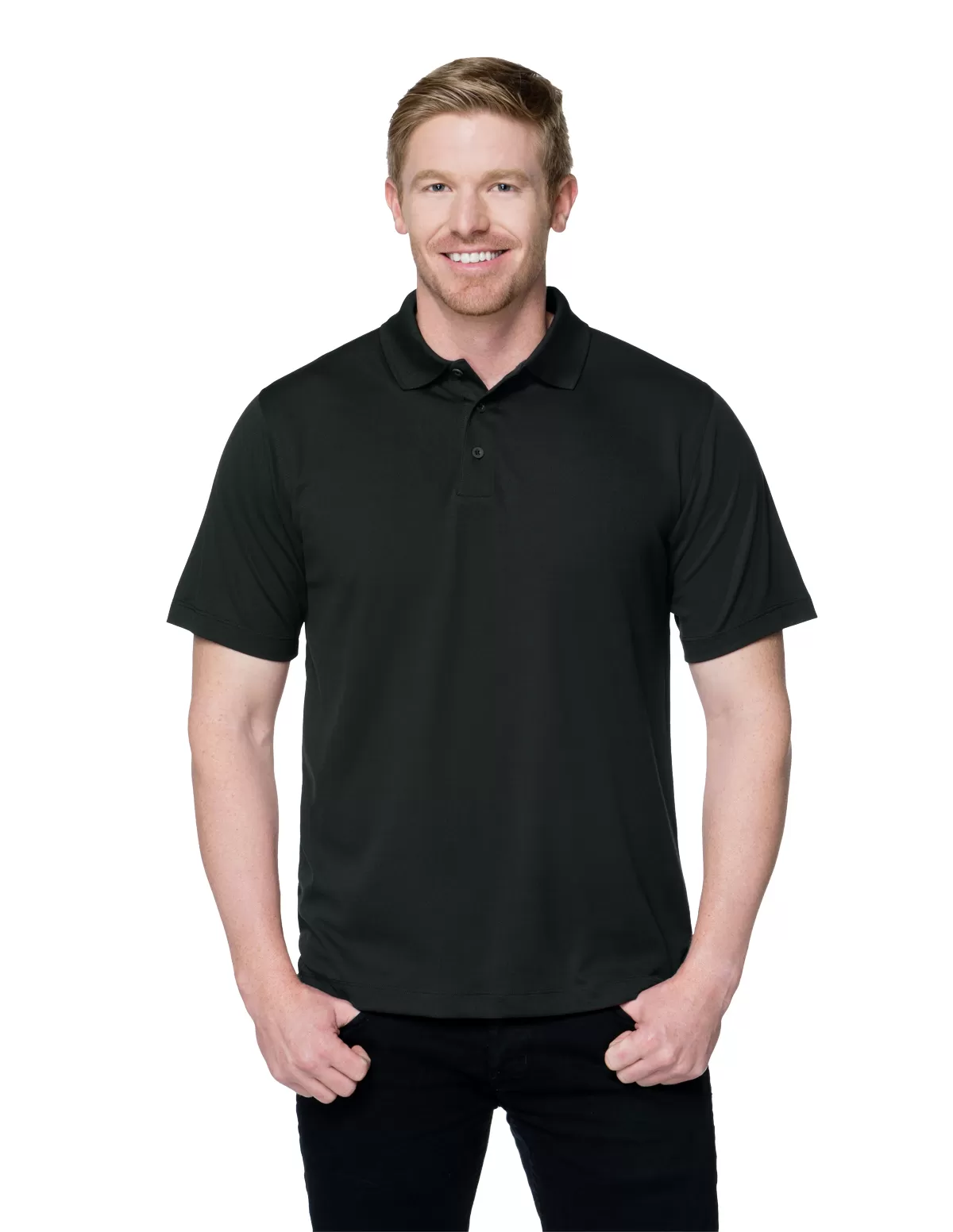 Tri Mountain K020 Vital Men'S 100% Polyester Knit Short Sleeve Golf Shirt