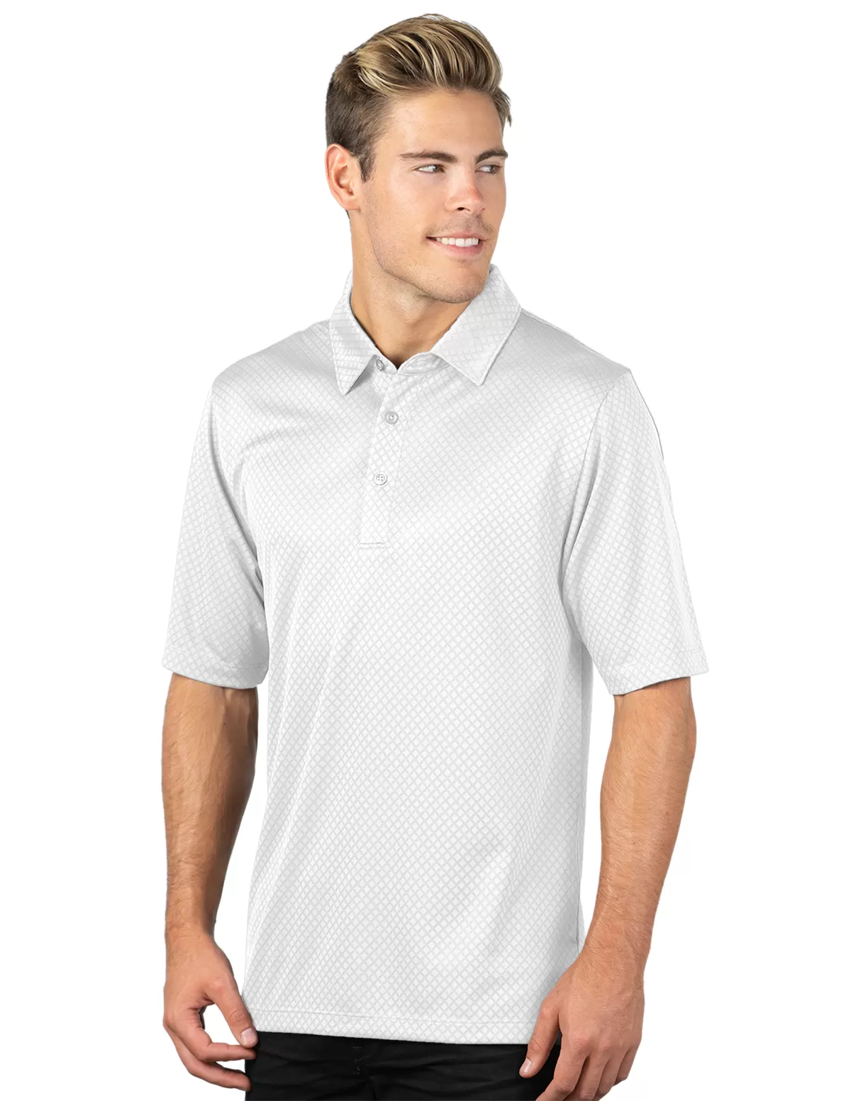 Tri Mountain 38 Spades Men'S 100% Polyester Knit Polo Shirts