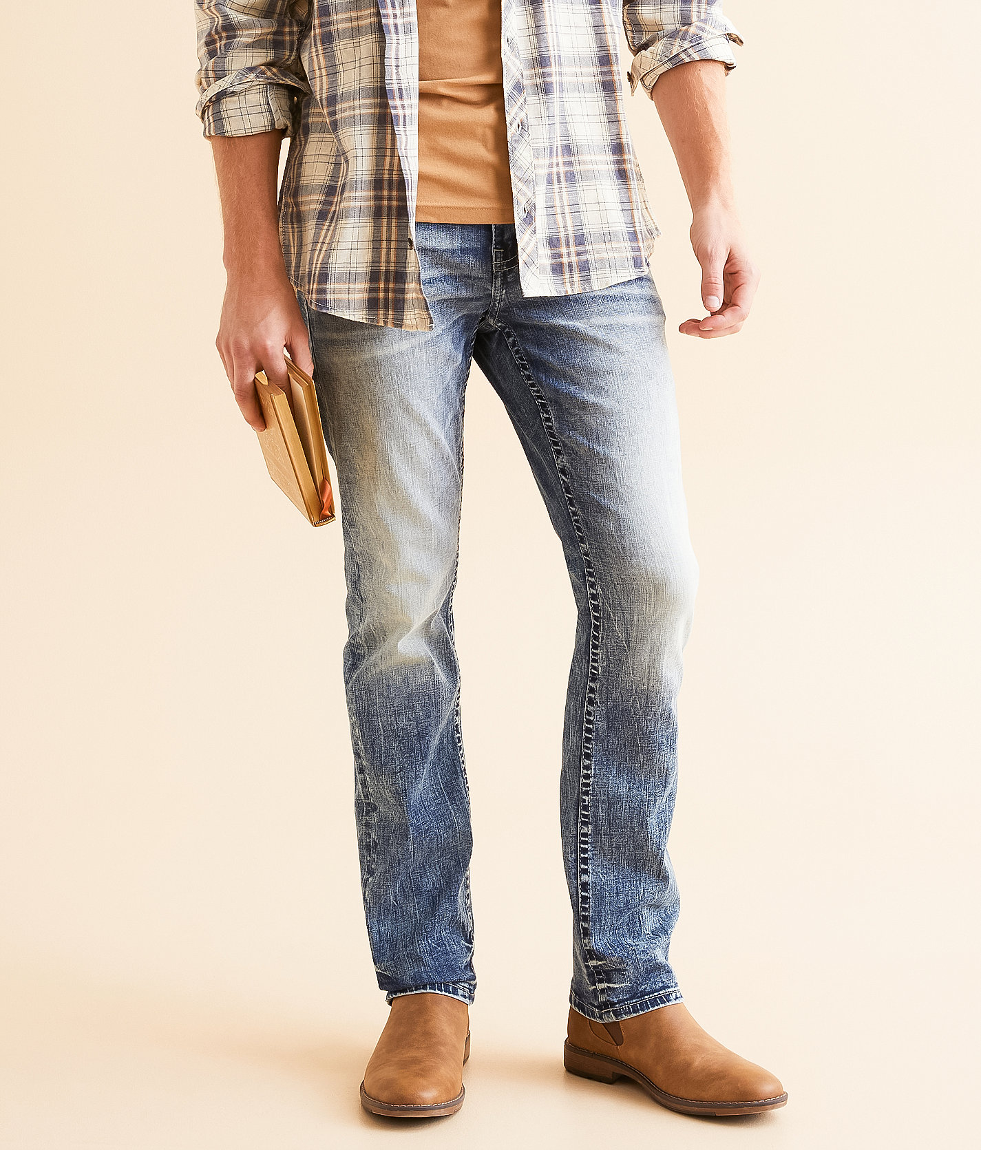 BKE Alec Straight Stretch Jean - Men's Jeans in Grice