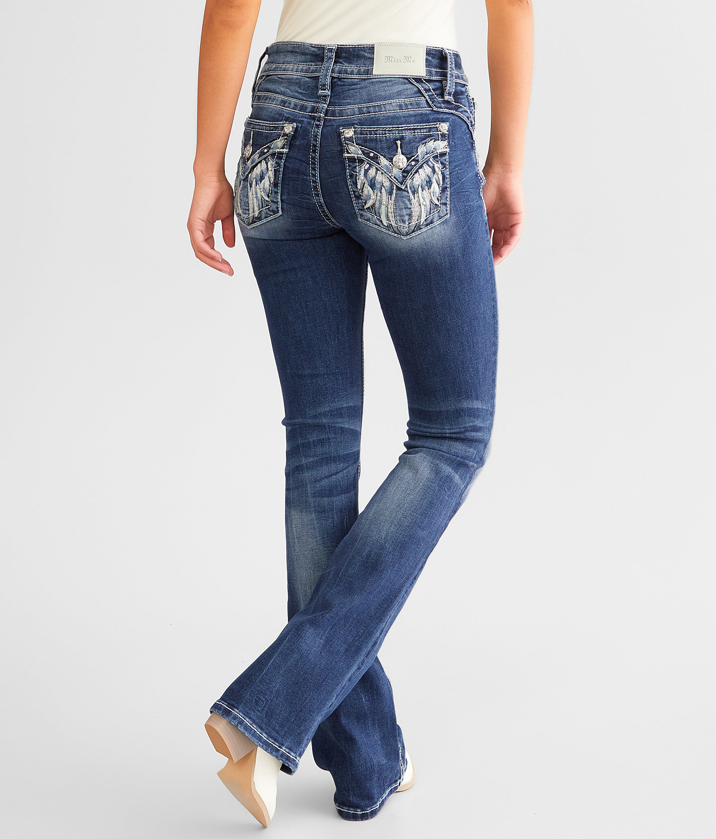 Miss Me Mid-Rise Boot Stretch Jean - Women's Jeans in K1363