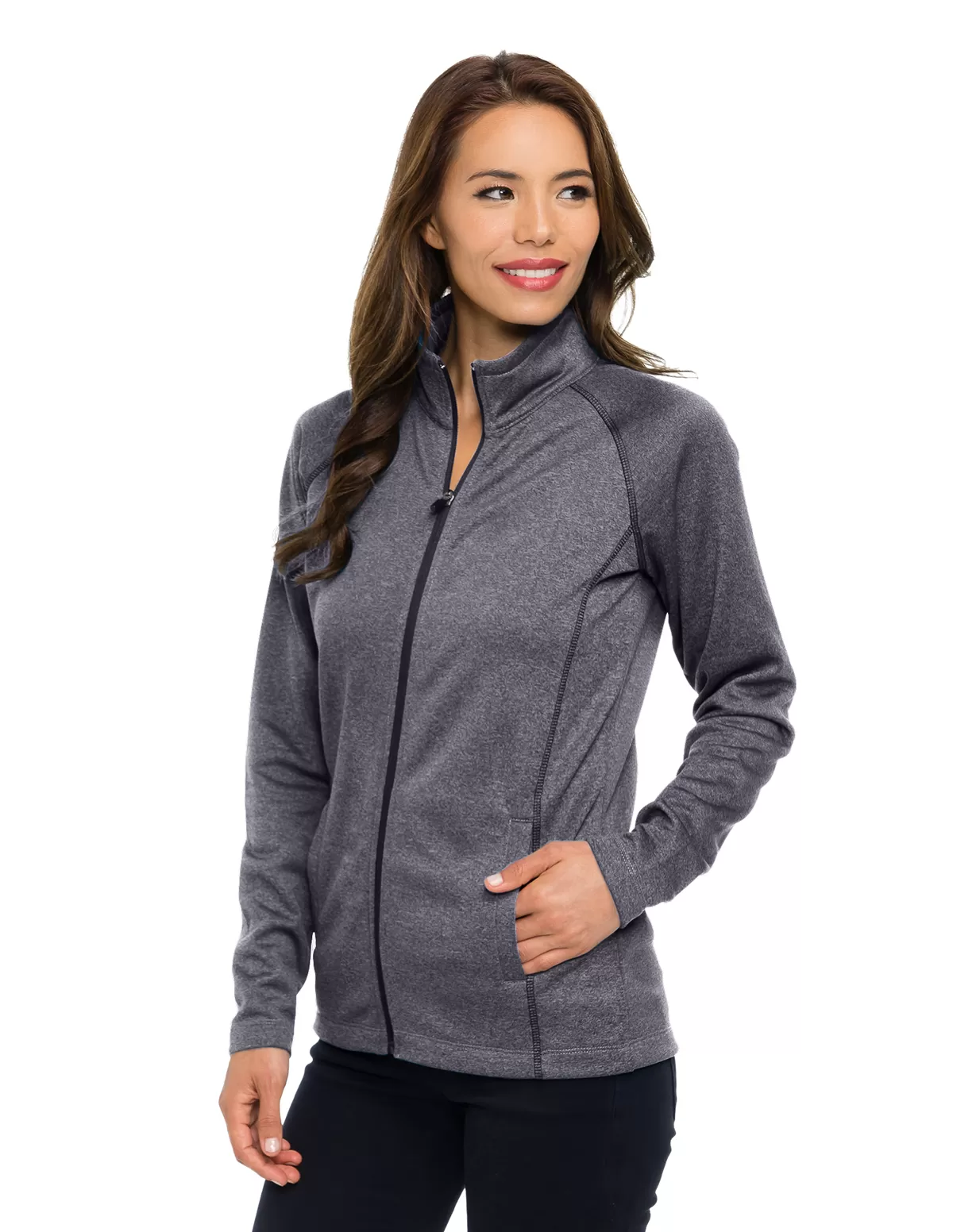 Tri Mountain Fl7370 Haze Women'S 100% Polyester Full Zip Jacket