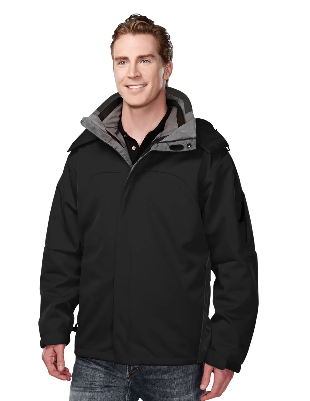 Tri Mountain 6850 Washington Poly Bonded Soft Shell 3-In-1 Jacket