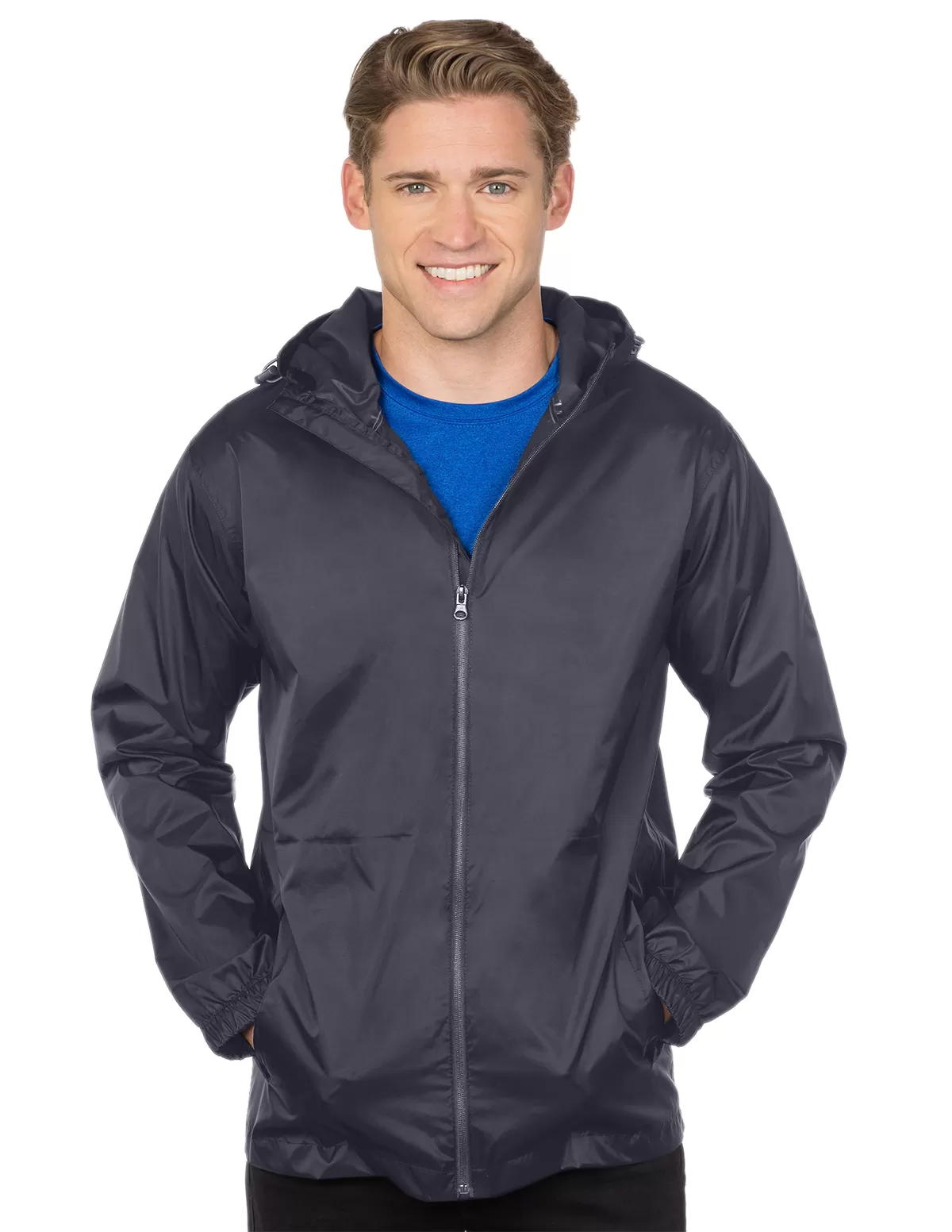 Tri Mountain J1970 Seattle Men'S Seam-Sealed Hooded Shell Jacket