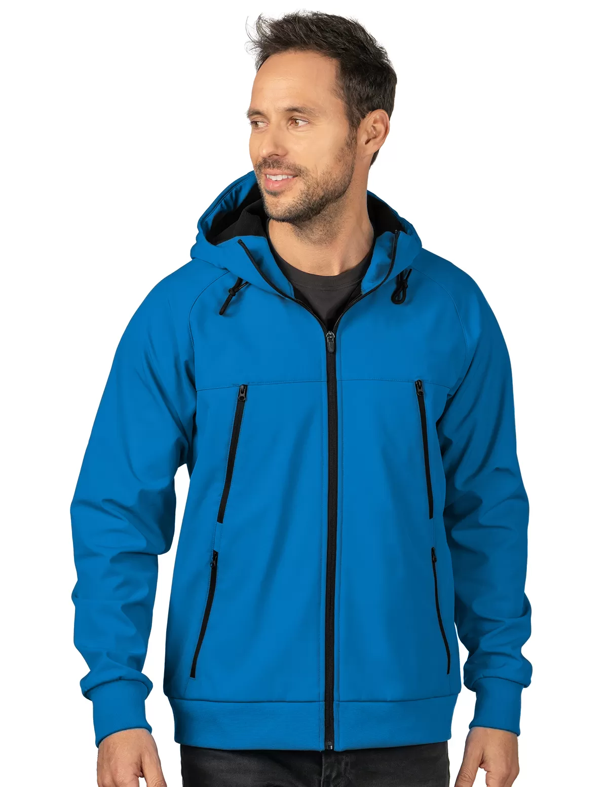 Tri Mountain J6215 Advance Men'S Bonded Soft Shell Hooded Jacket